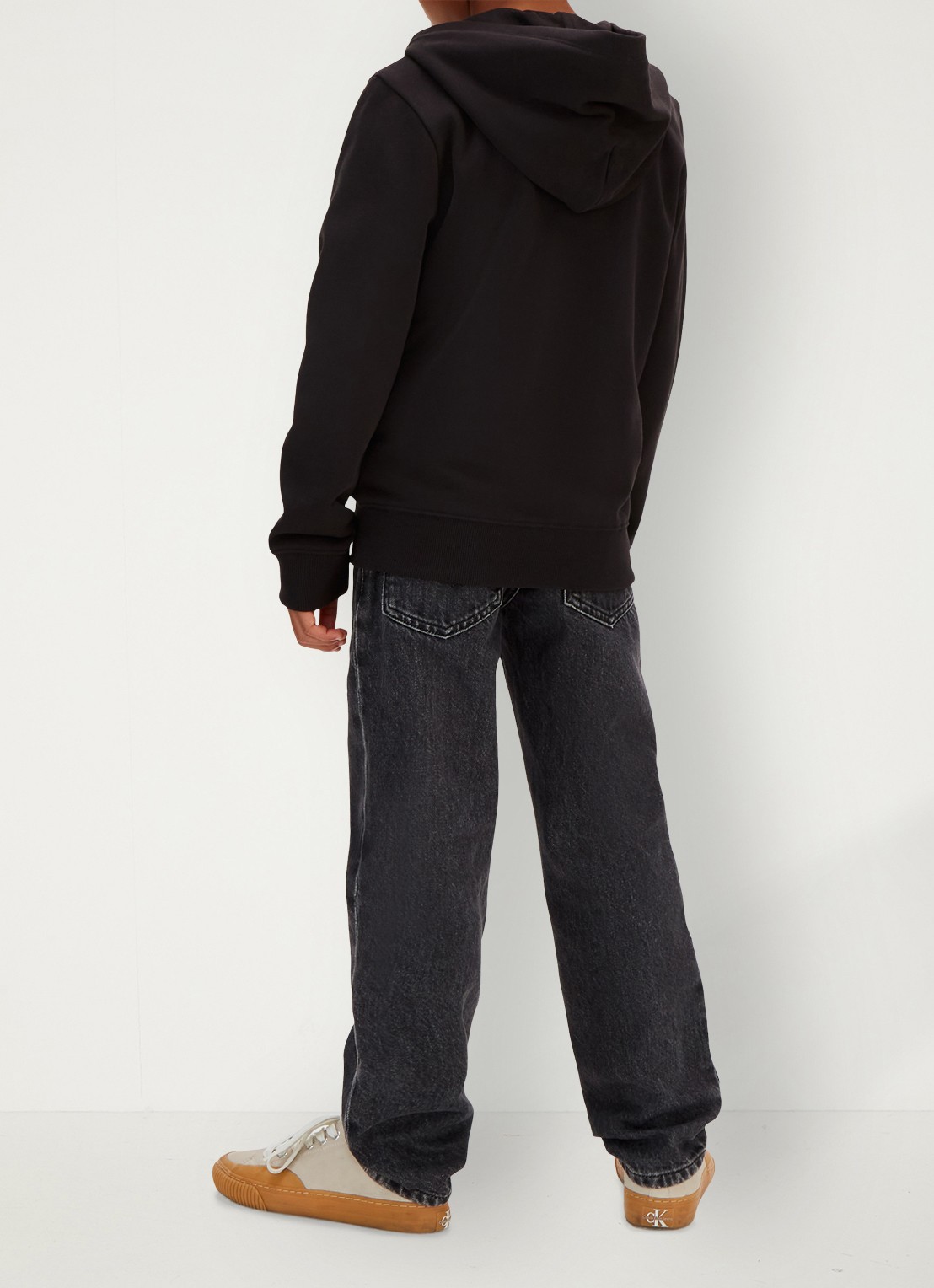 Calvin Klein Sweatvest met capuchon - achterkant zwart