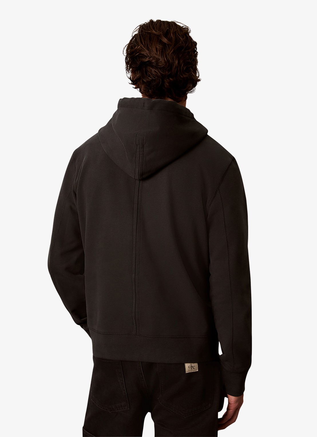 Calvin Klein Sweatvest met logo - achterkant 3 zwart