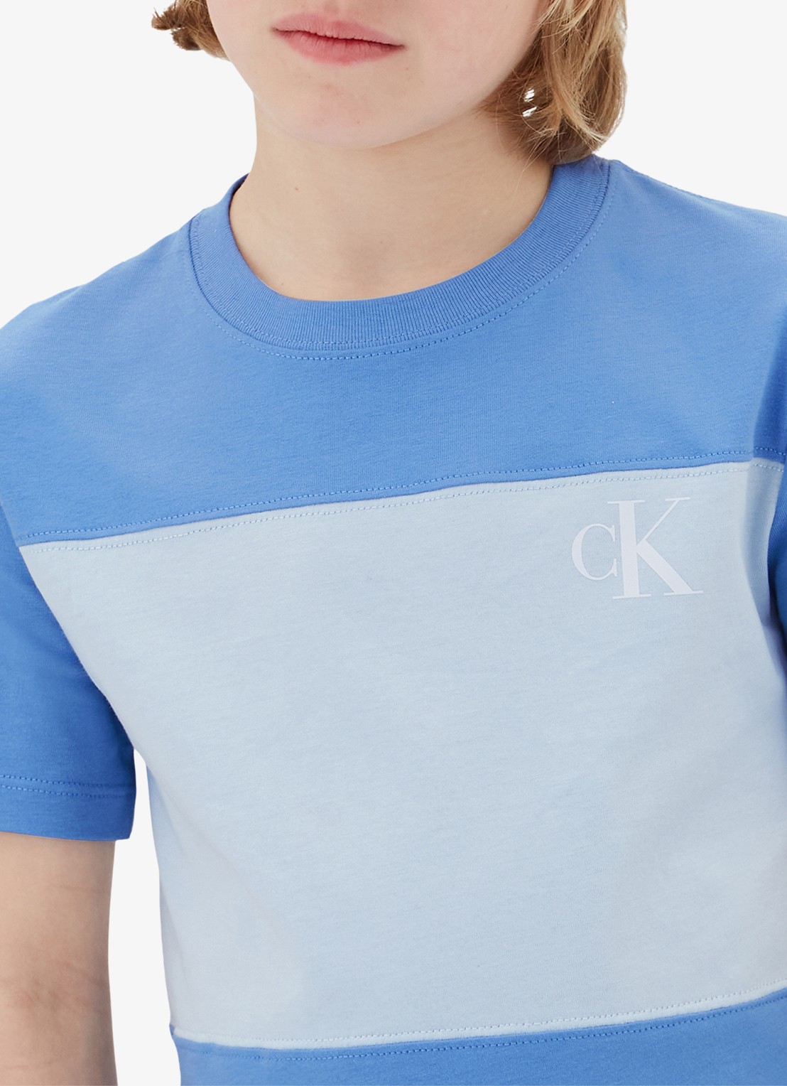 Calvin Klein T-shirt met logo 2-pack - detail 5 lichtblauw