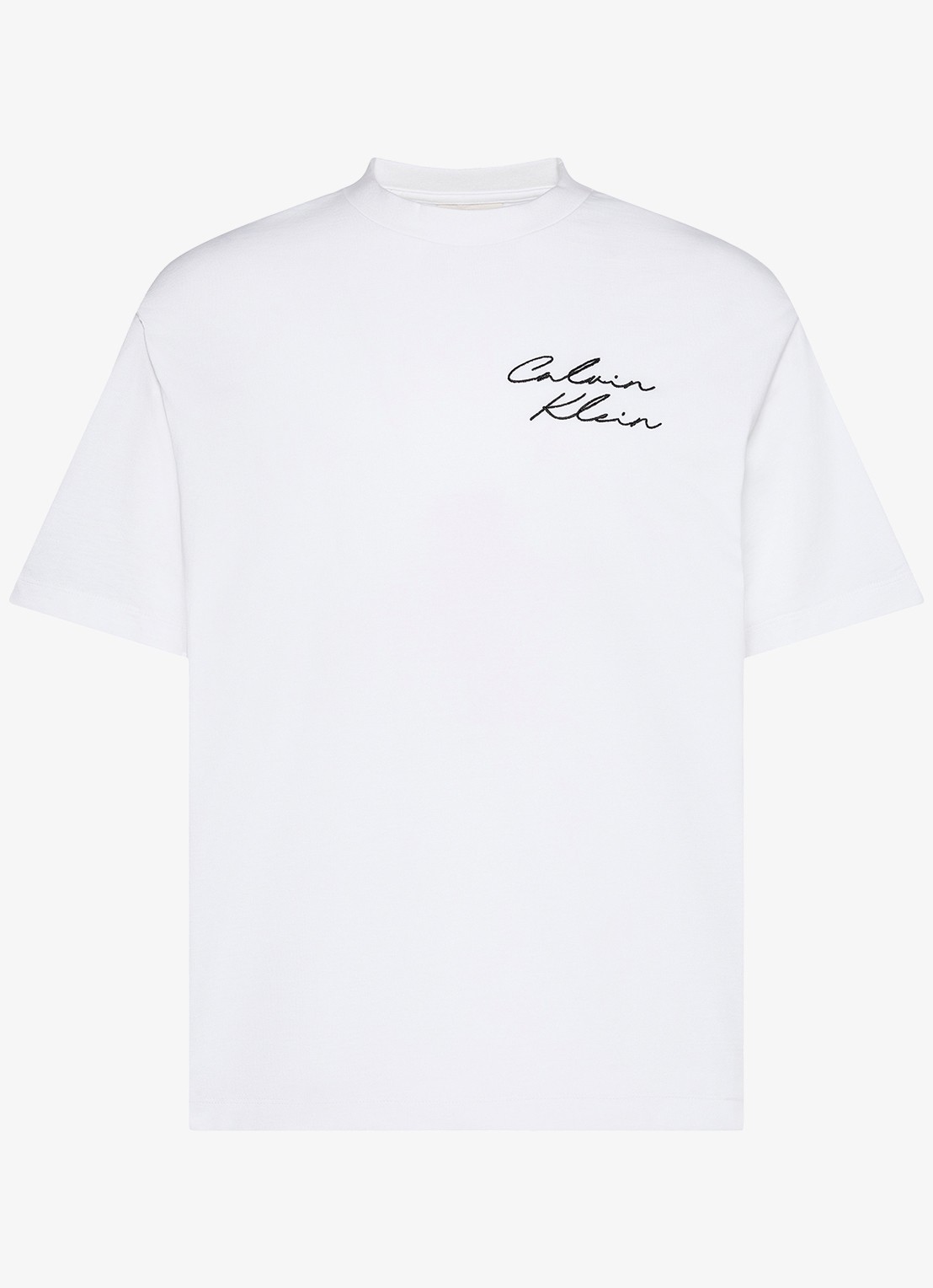 Calvin Klein T-shirt met logo- en backprint - voorkant 5 wit