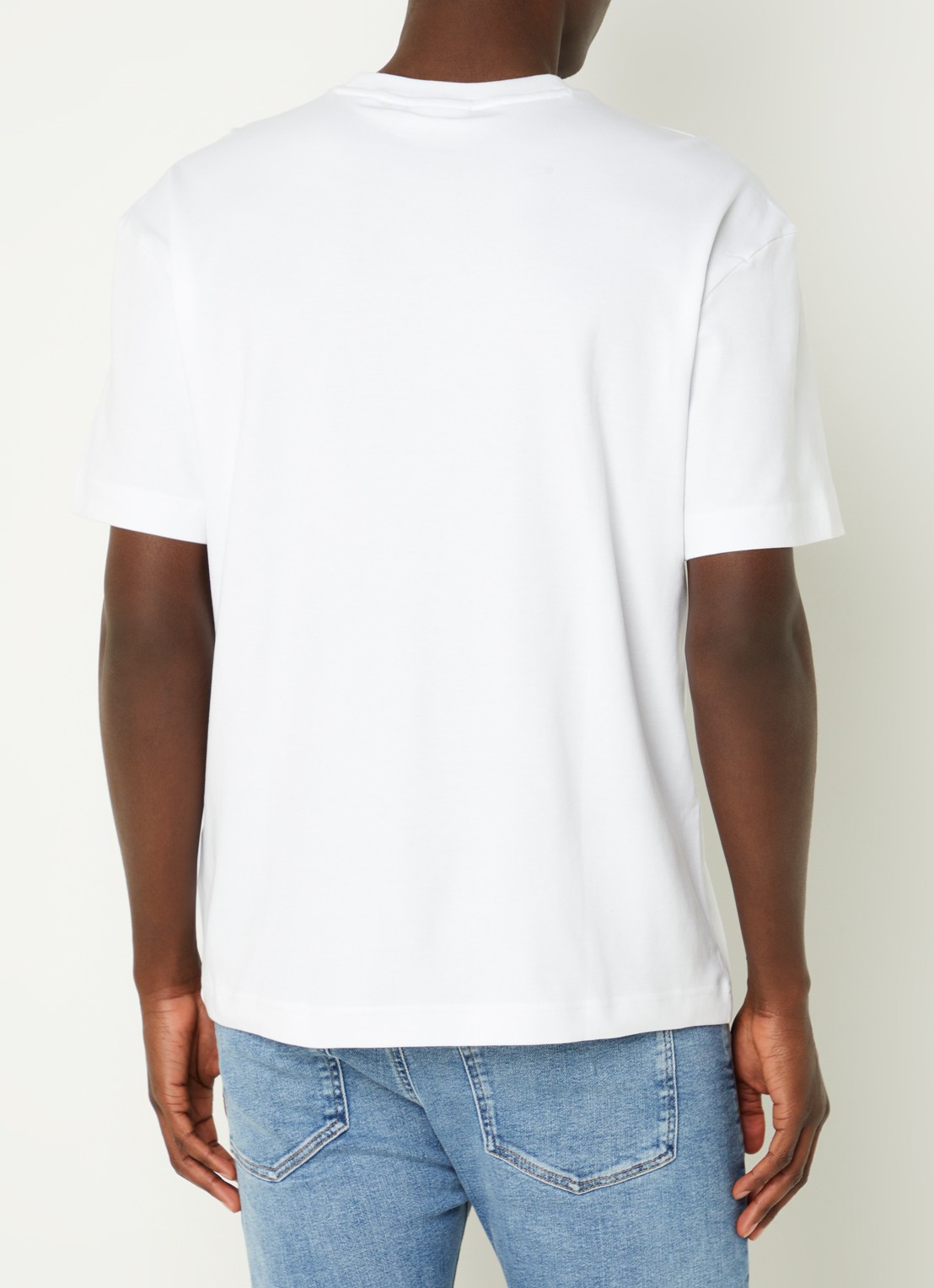 Calvin Klein T-shirt met logo en stretch - achterkant 4 wit