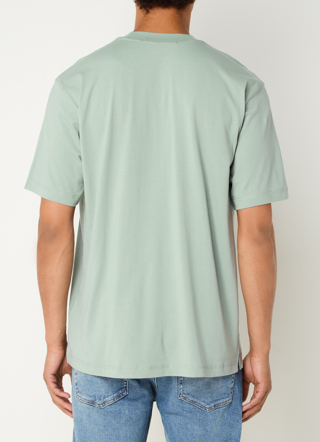 Calvin Klein T-shirt met logo - achterkant 2 mint