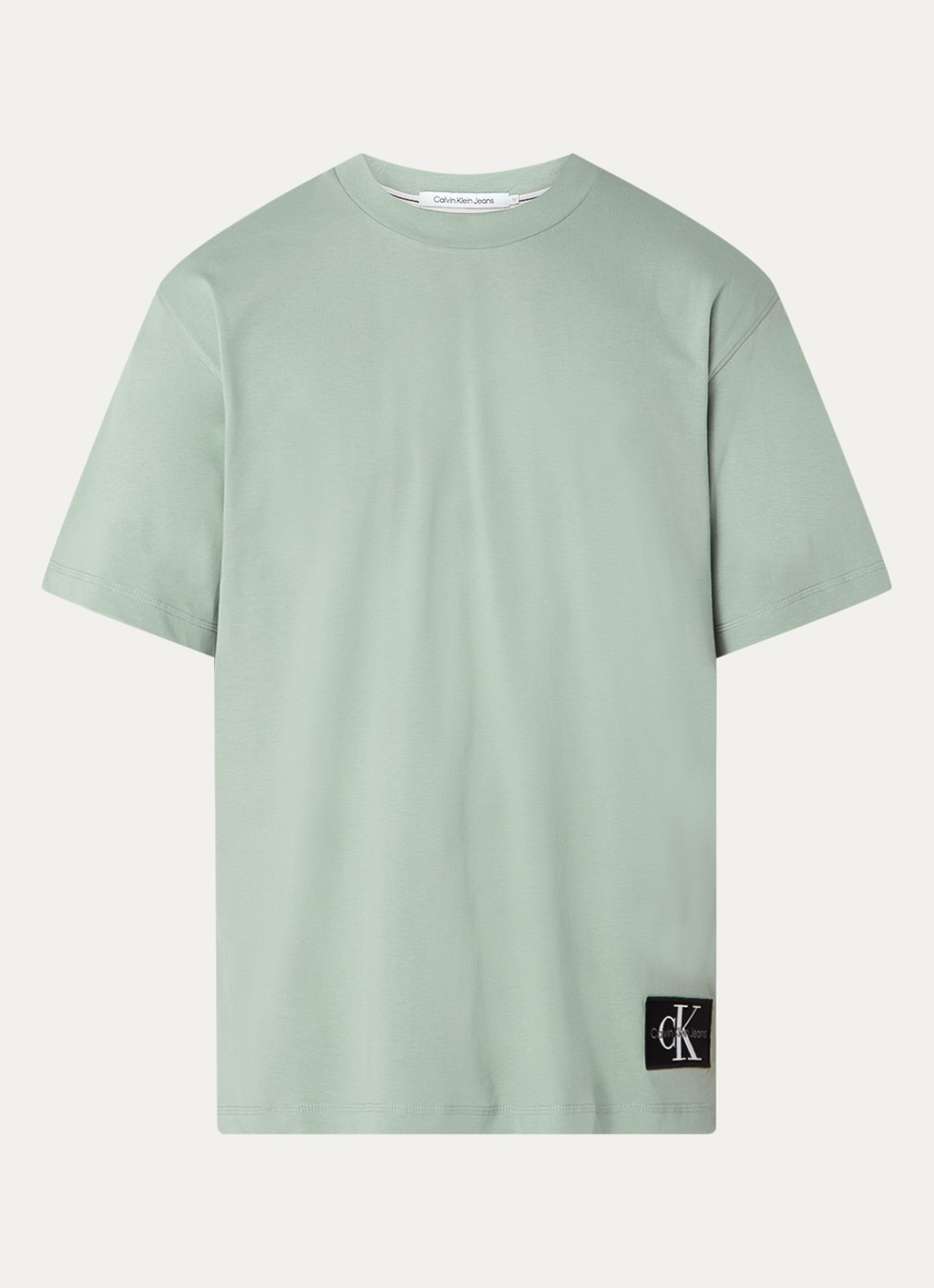 Calvin Klein T-shirt met logo - voorkant 3 mint