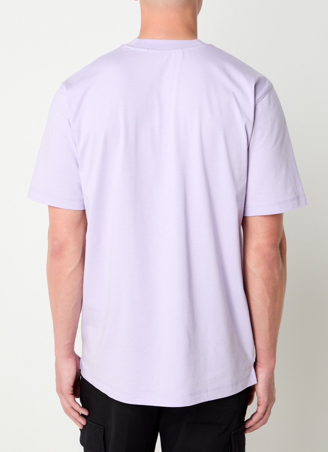 Calvin Klein T-shirt met logo - achterkant 4 lichtpaars