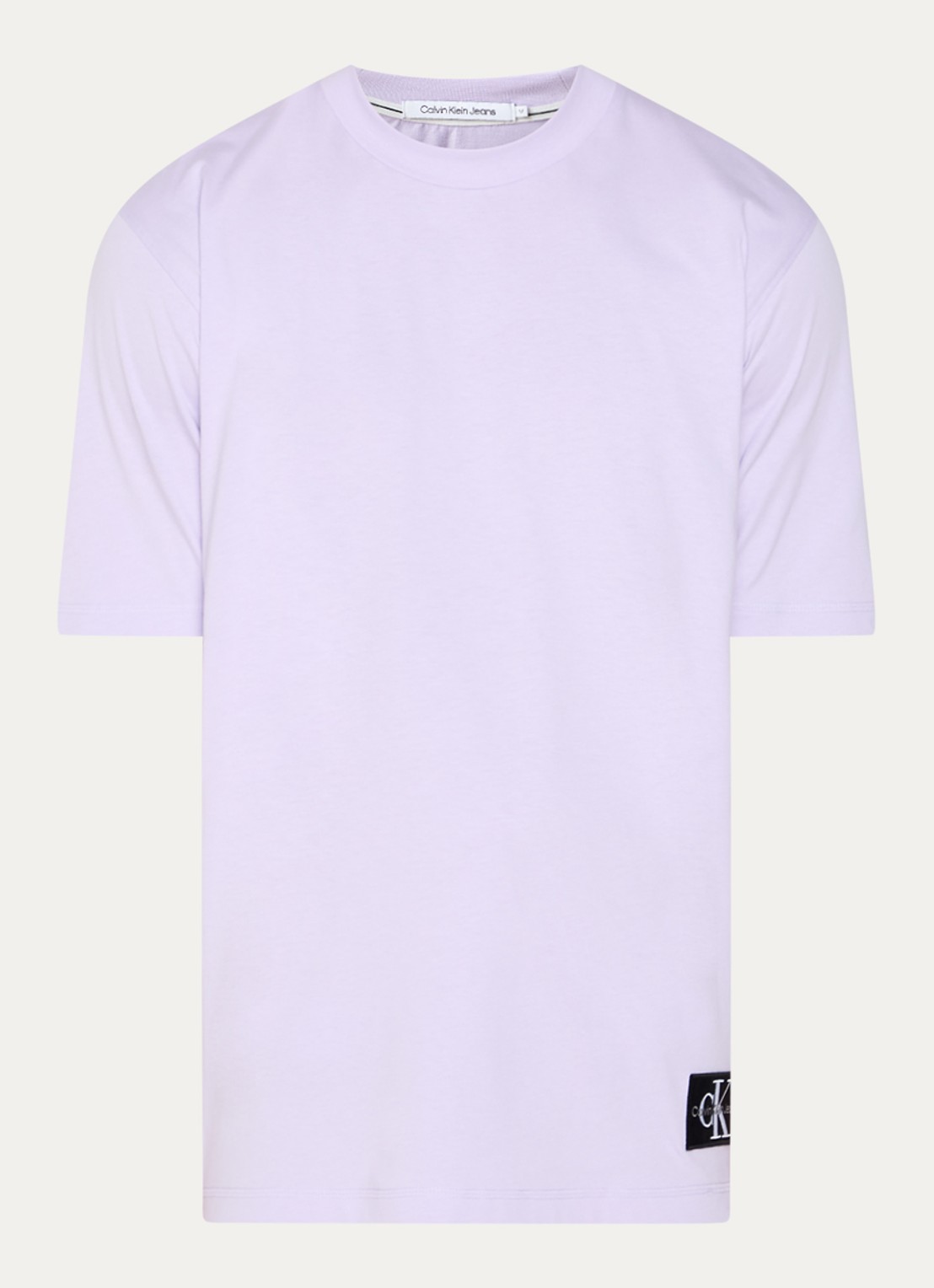 Calvin Klein T-shirt met logo - voorkant 2 lichtpaars