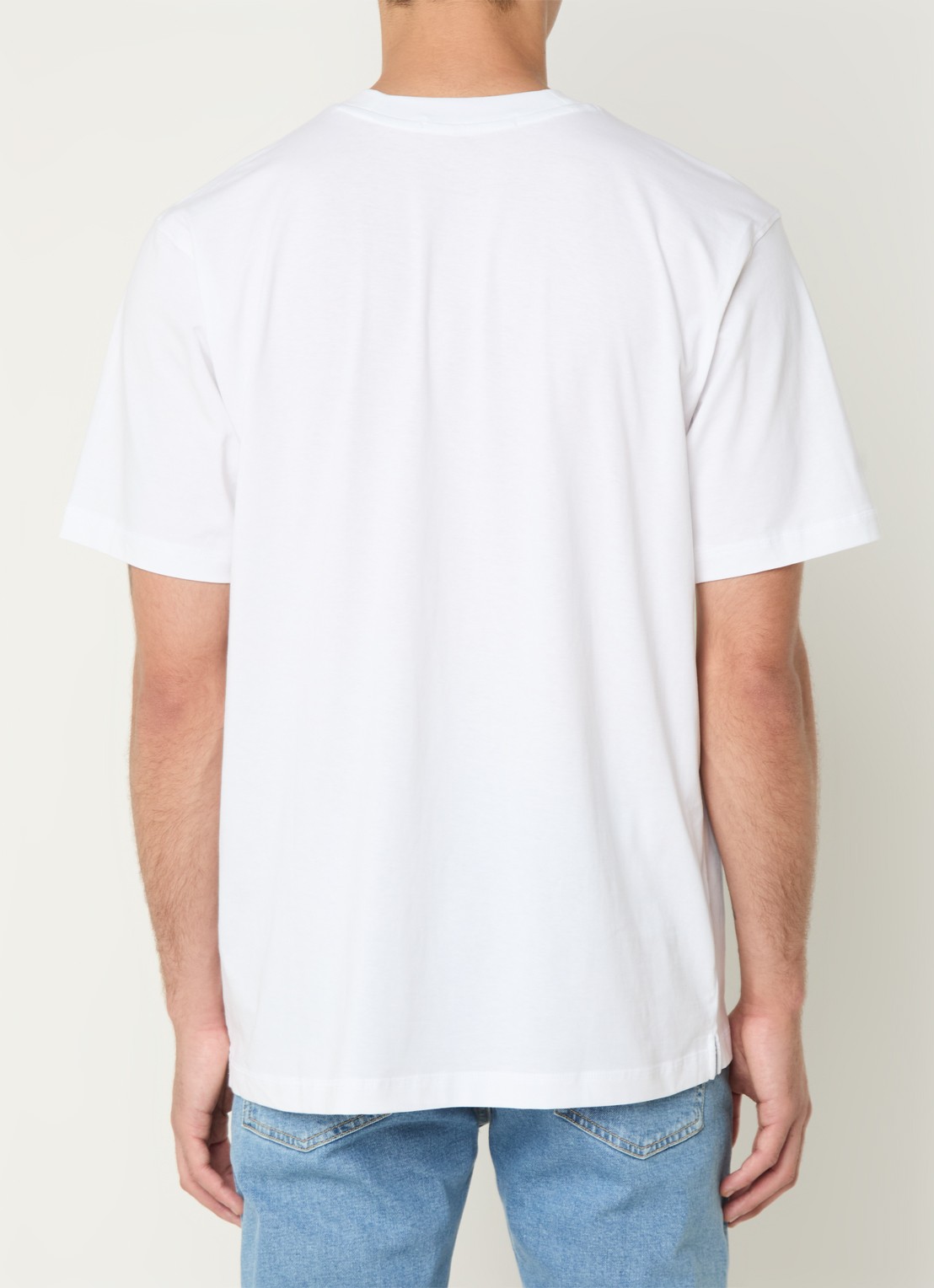 Calvin Klein T-shirt met logo - achterkant 4 wit