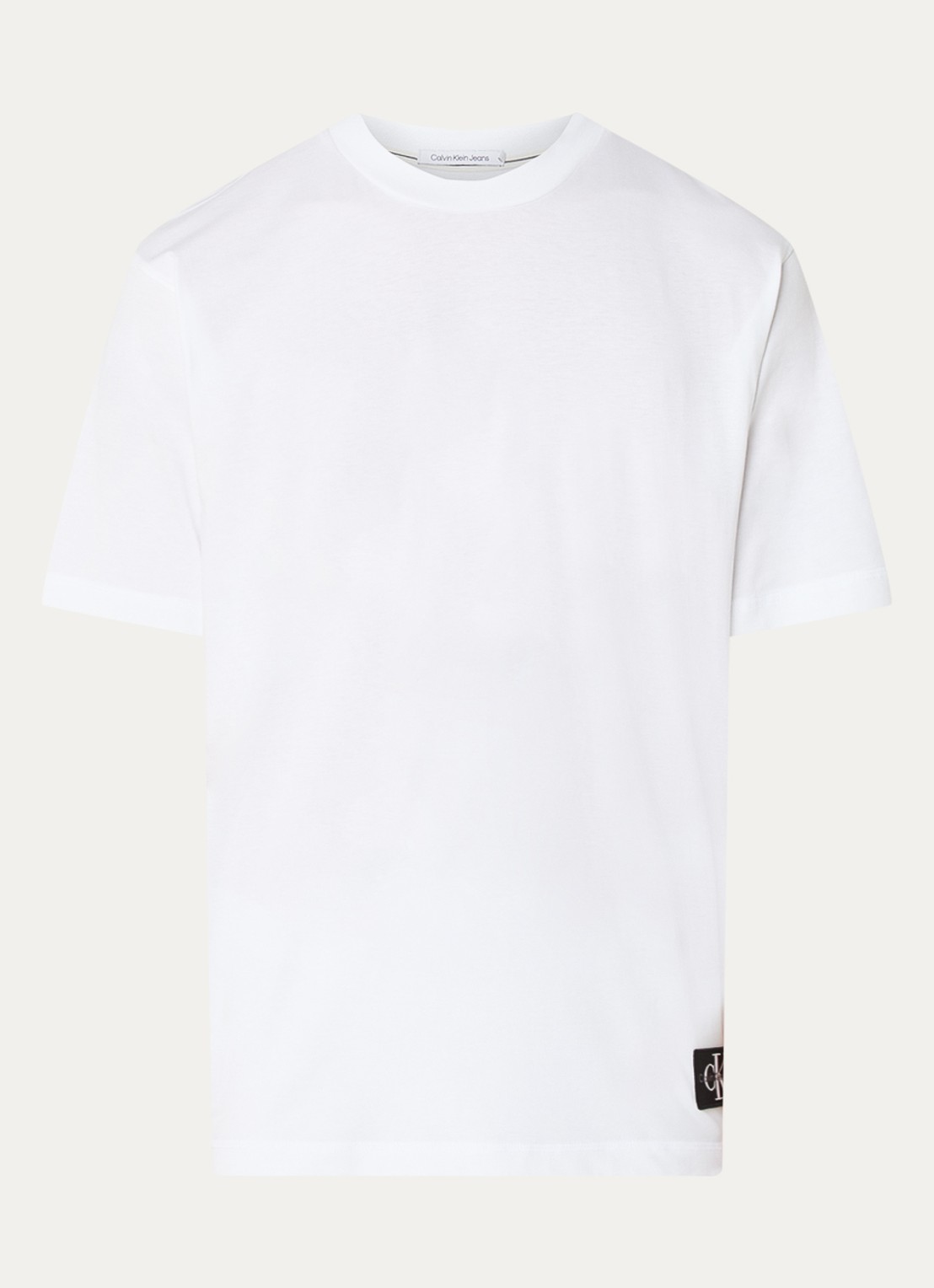 Calvin Klein T-shirt met logo - voorkant 2 wit