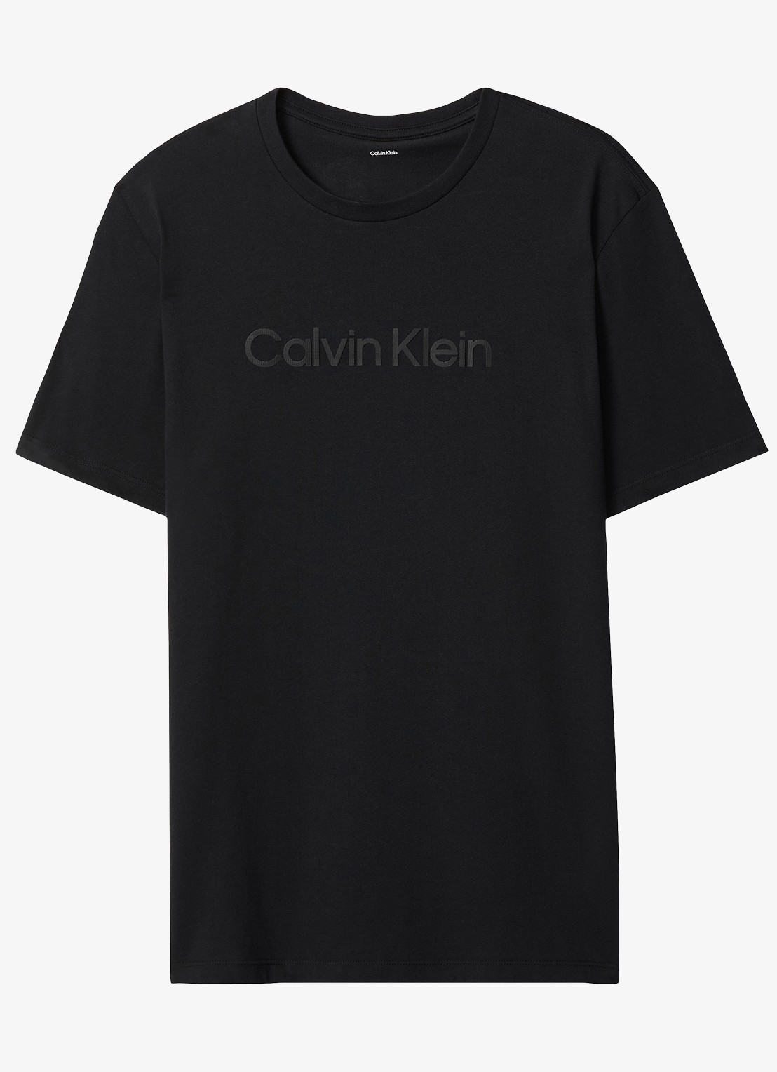 Calvin Klein T-shirt met logo - voorkant zwart
