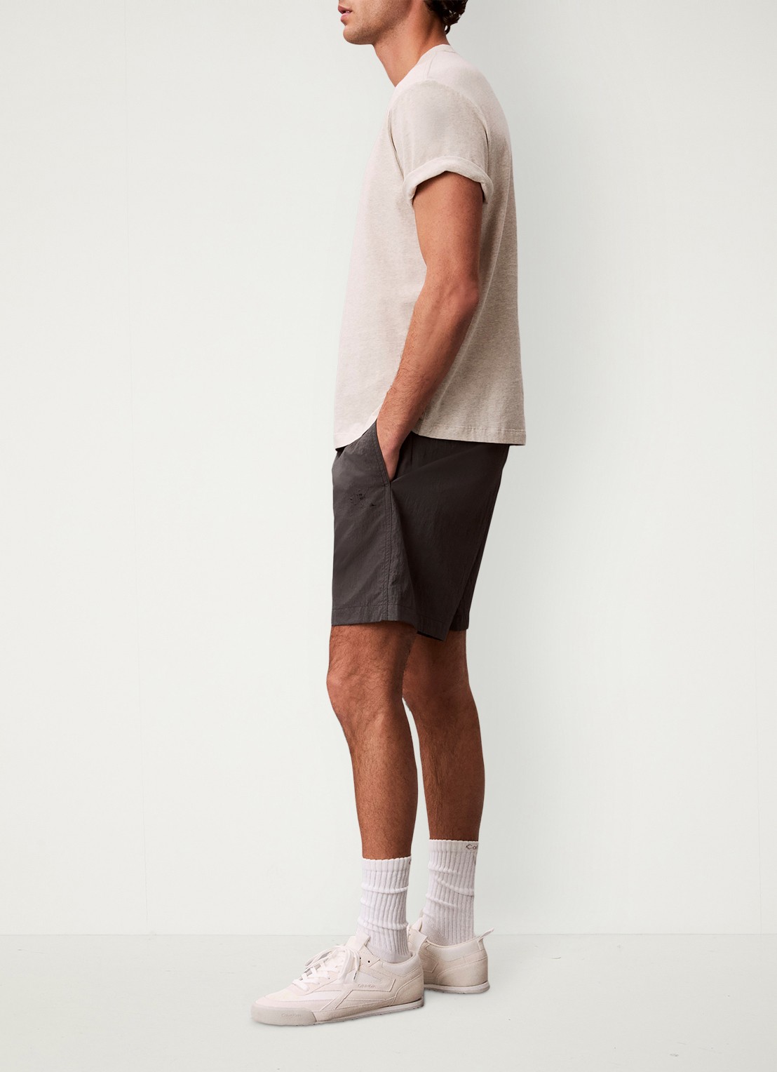 Calvin Klein T-shirt met logo - detail 6 creme