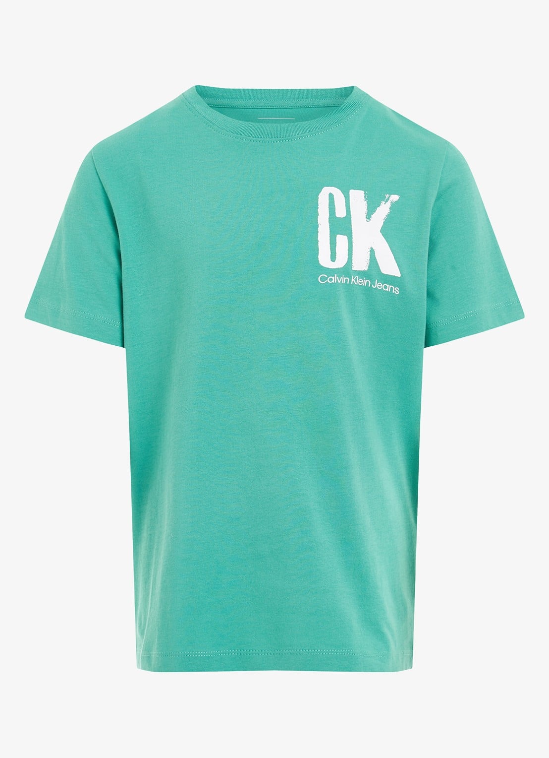 Calvin Klein T-shirt met logo - voorkant 3 groen