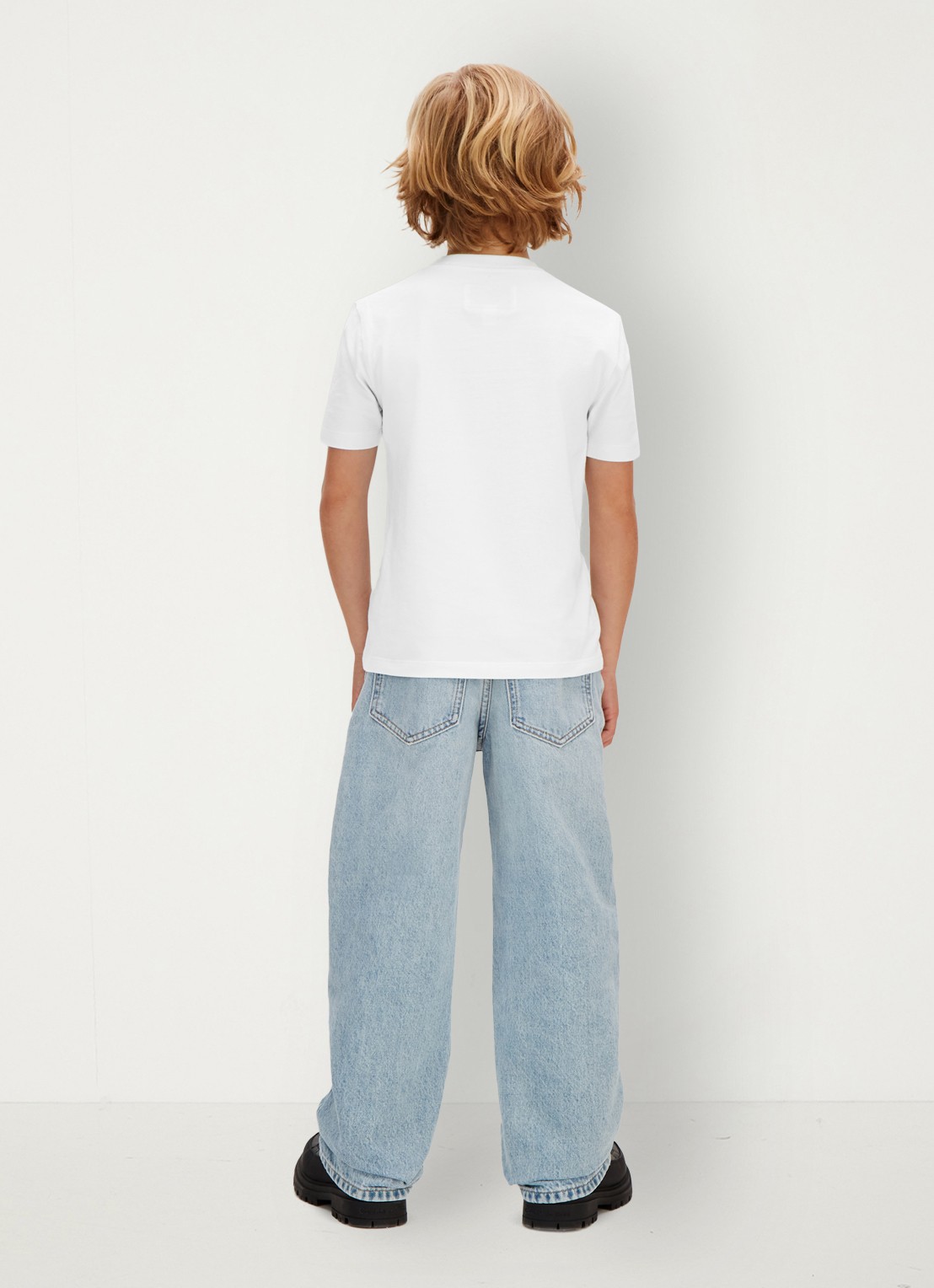 Calvin Klein T-shirt met logo - achterkant 3 wit