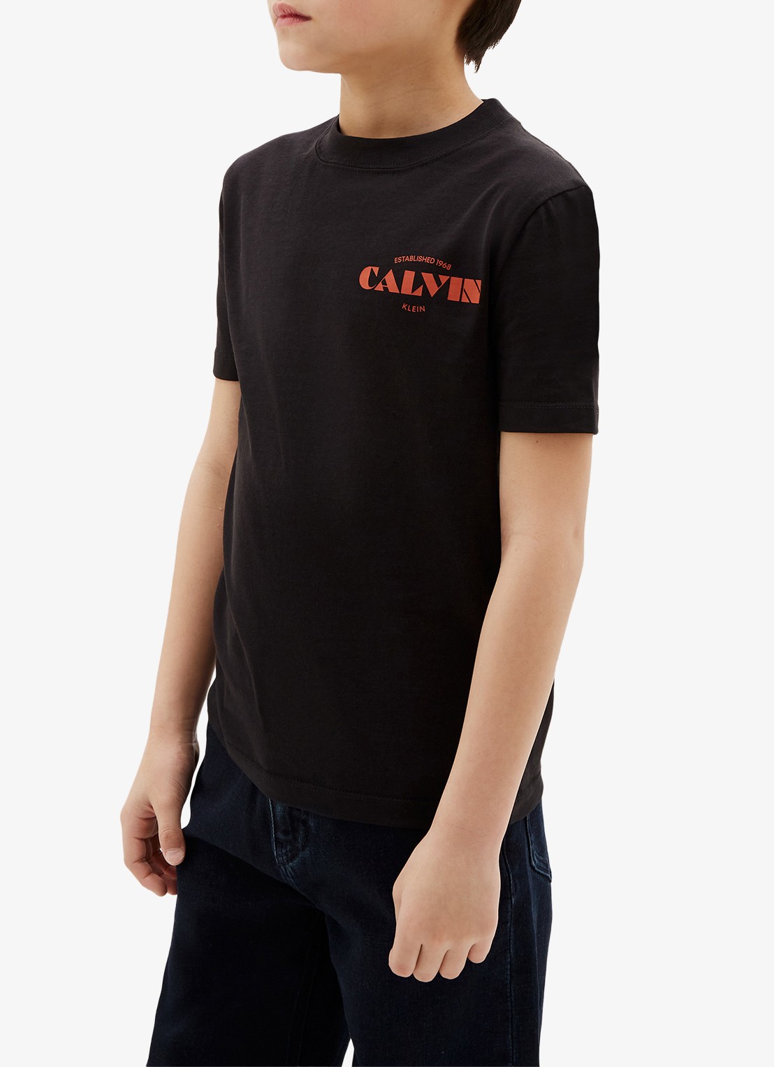 Calvin Klein T-shirt met logo - detail 3 zwart