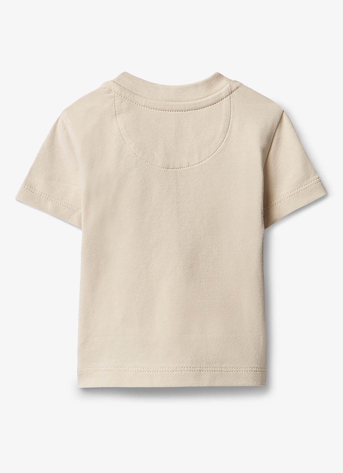 Calvin Klein T-shirt met logo - achterkant beige