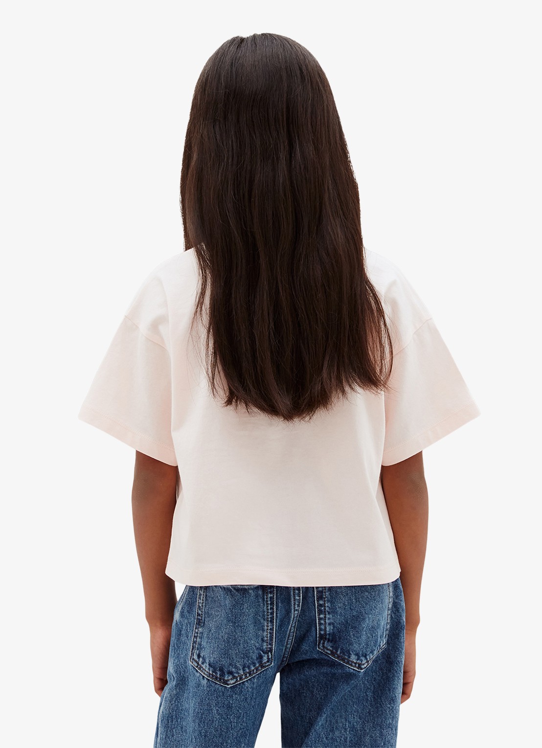 Calvin Klein T-shirt met logo - achterkant 3 lichtroze