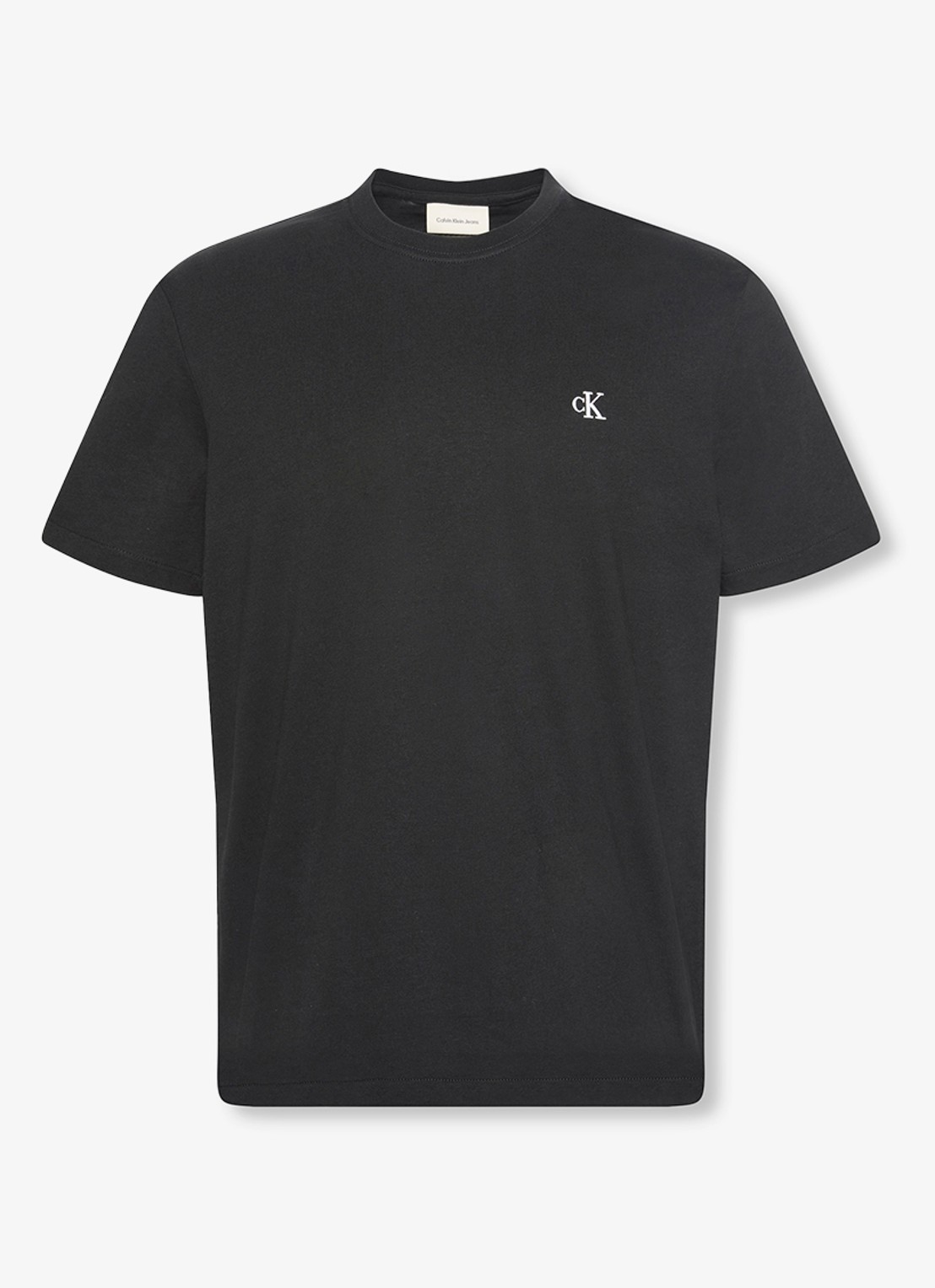 Calvin Klein T-shirt met logoborduring - voorkant 5 zwart
