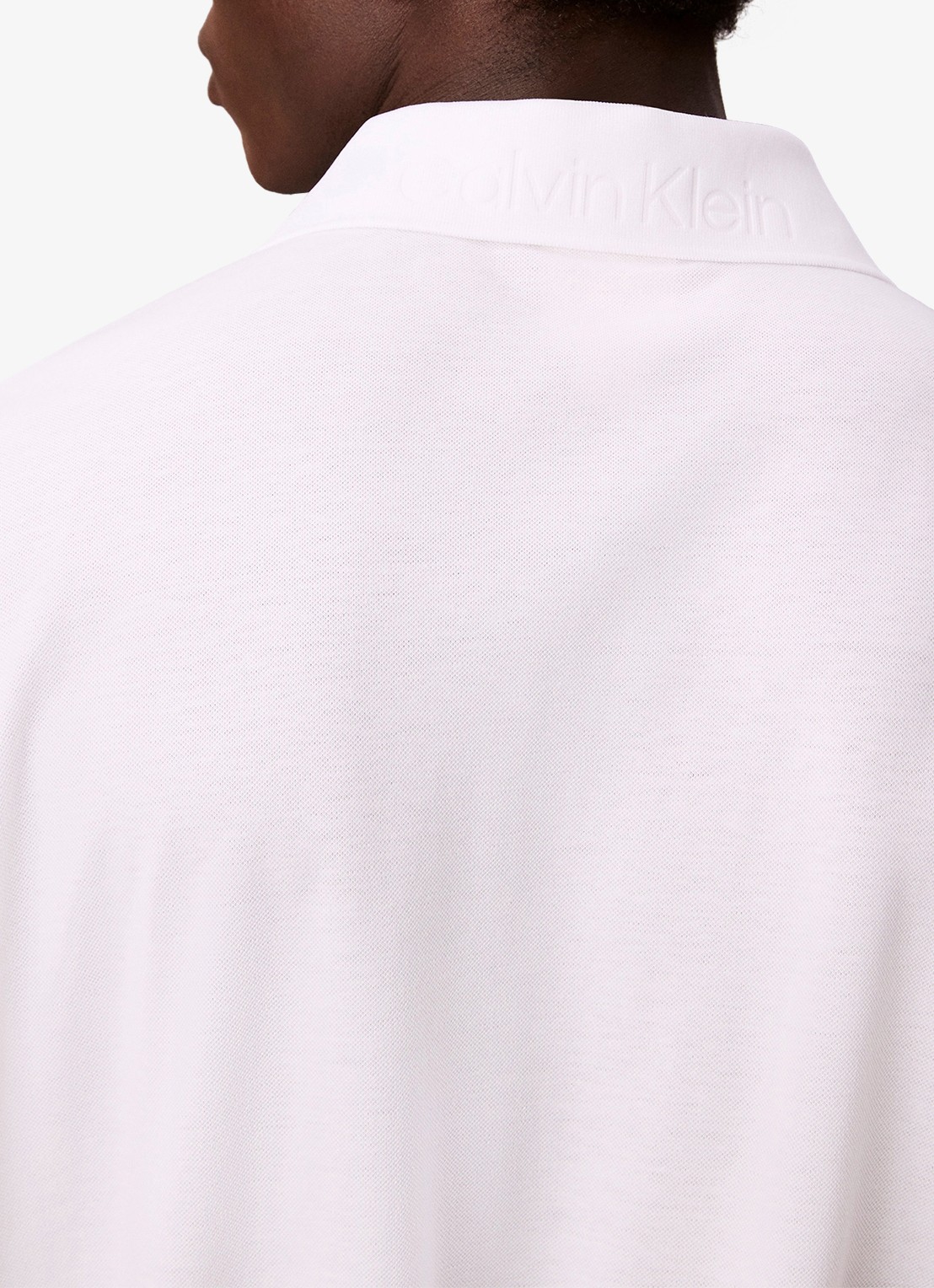 Calvin Klein T-shirt met logoborduring - detail 7 wit
