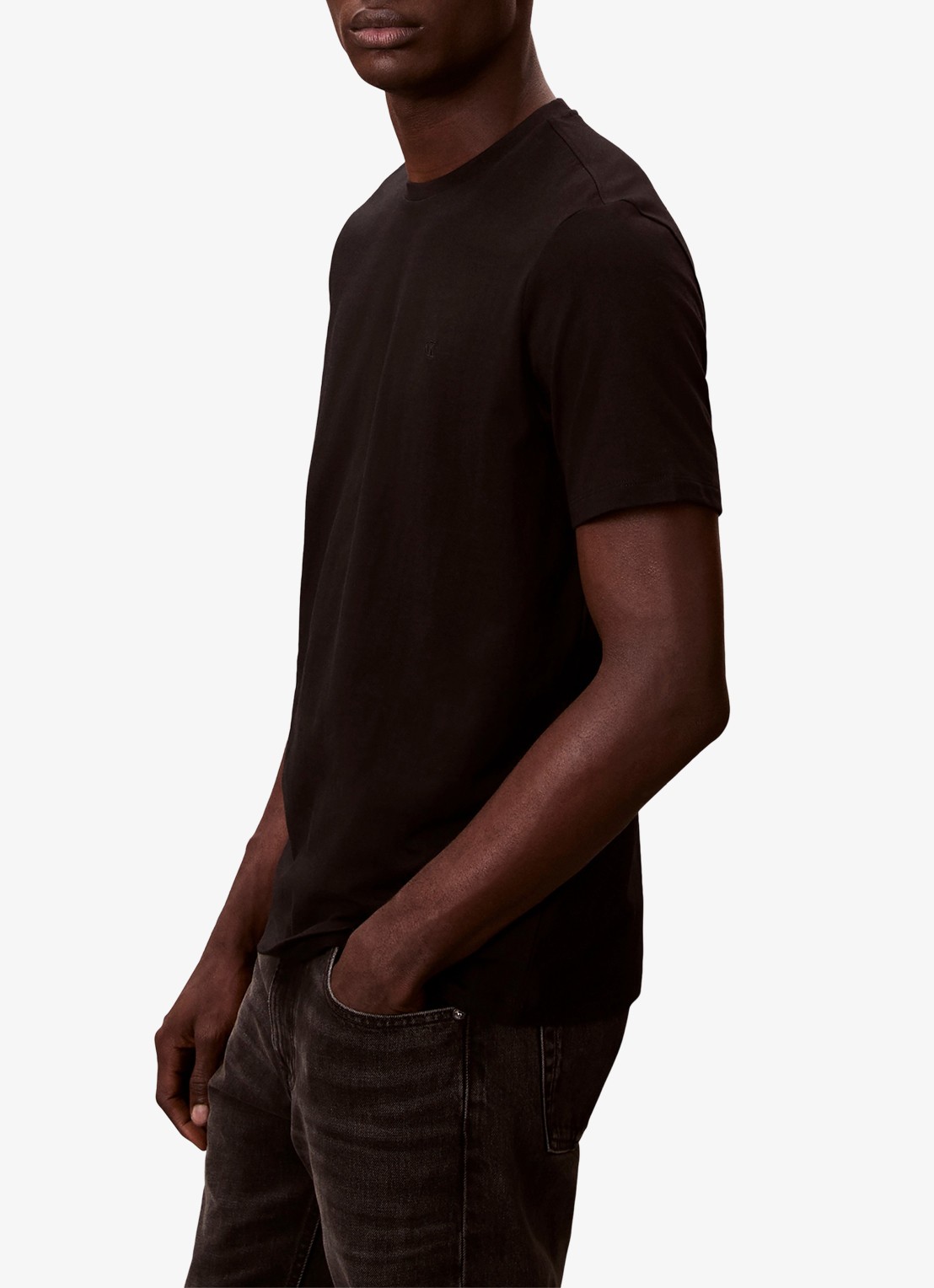 Calvin Klein T-shirt met logoborduring - detail 4 zwart