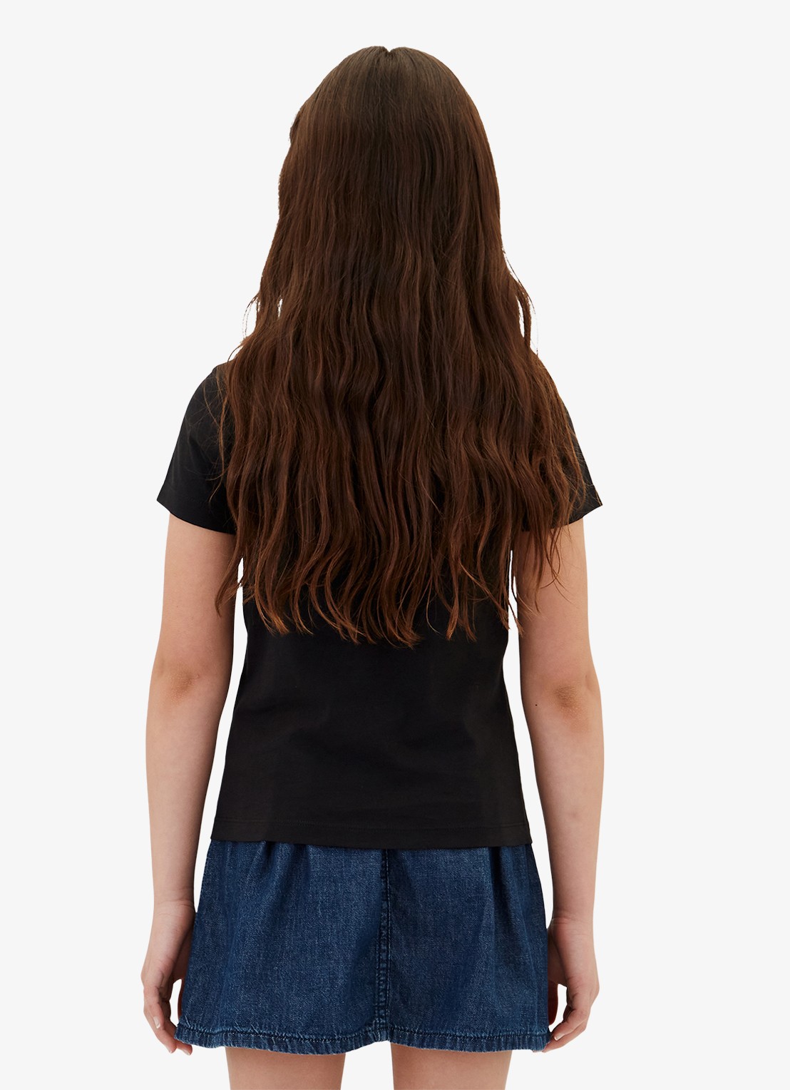 Calvin Klein T-shirt met logoborduring - achterkant zwart