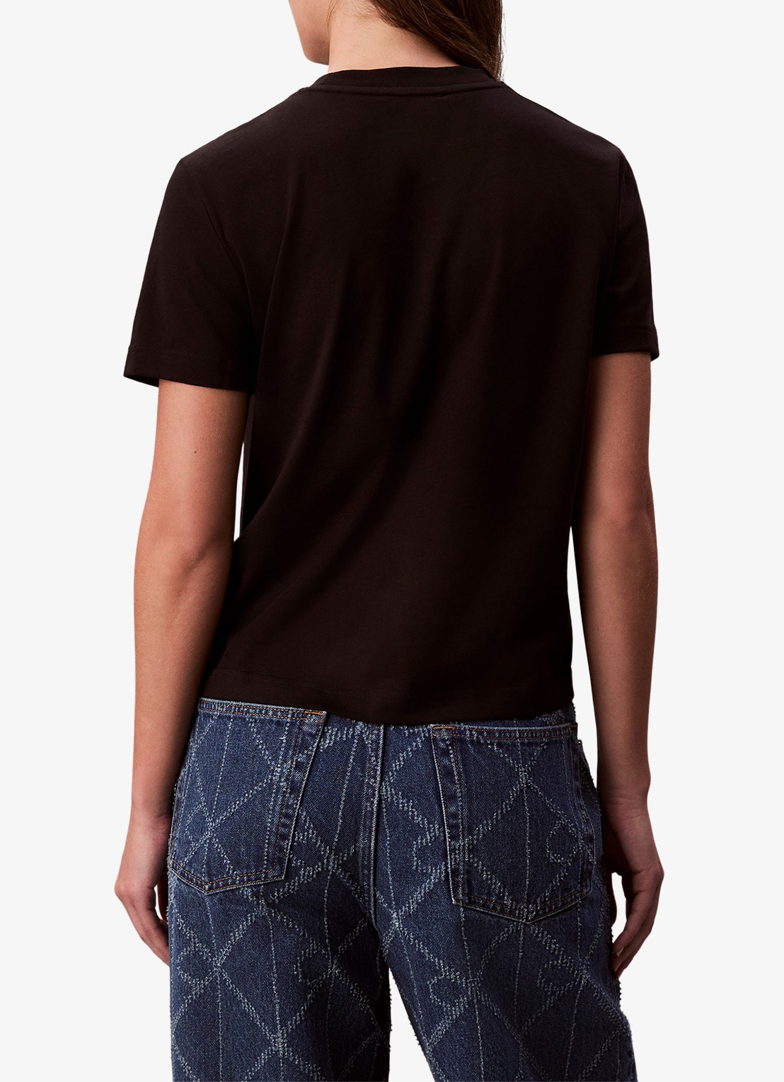 Calvin Klein T-shirt met logoprint - achterkant 4 zwart