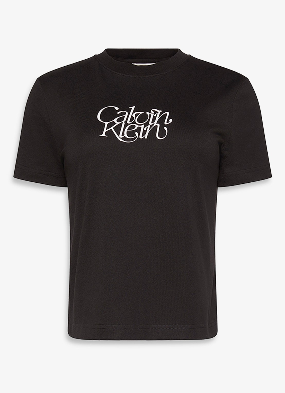 Calvin Klein T-shirt met logoprint - voorkant 5 zwart
