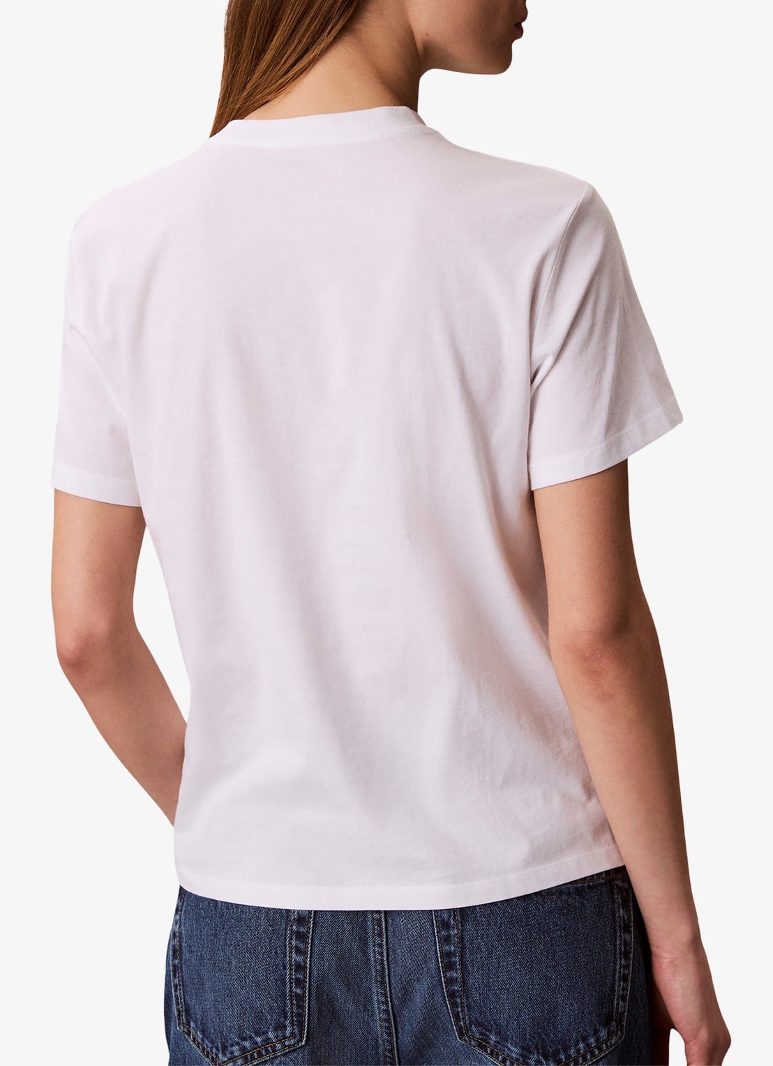 Calvin Klein T-shirt met logoprint - achterkant wit
