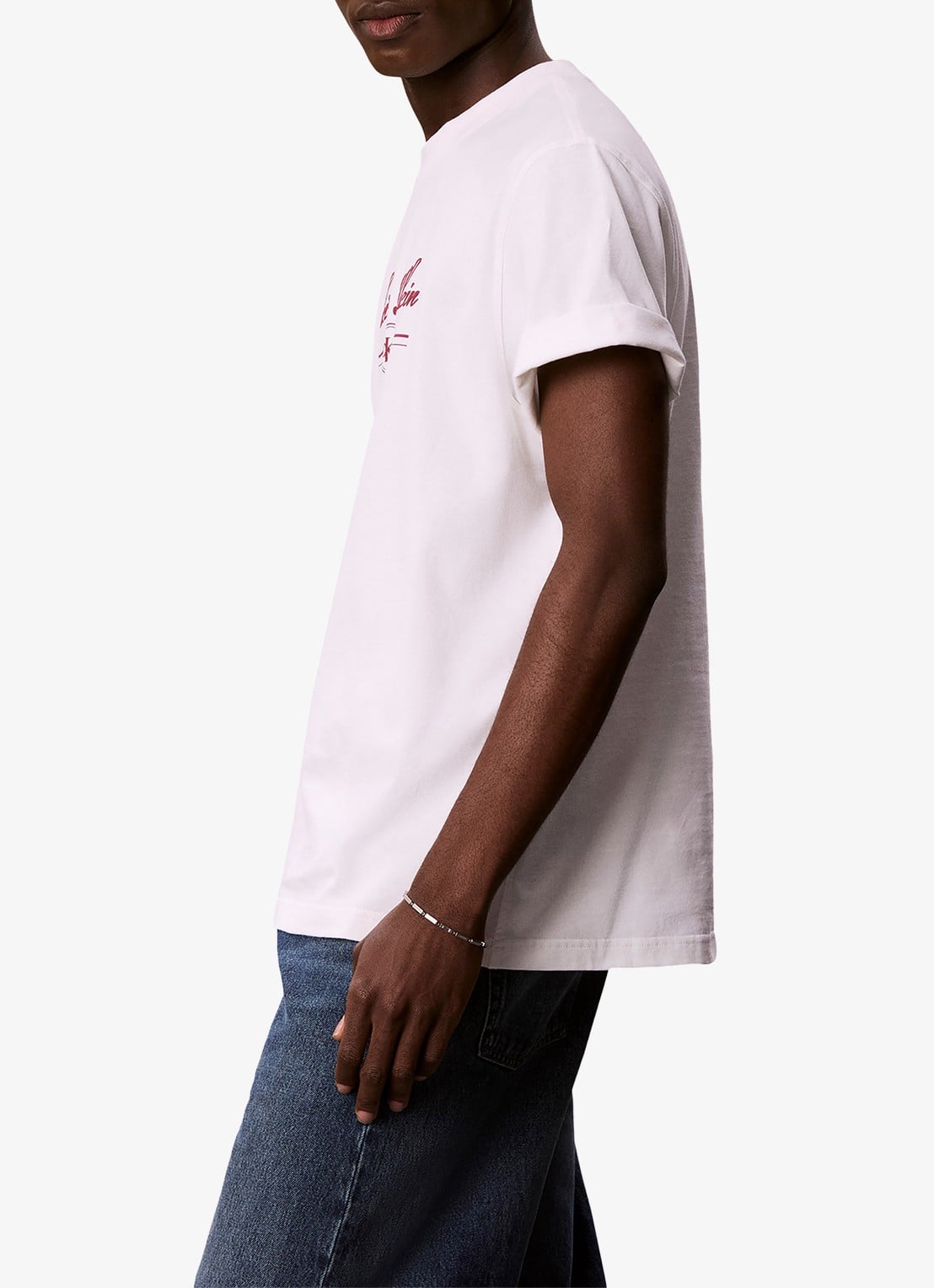 Calvin Klein T-shirt met logoprint - detail 3 bright white-yaf