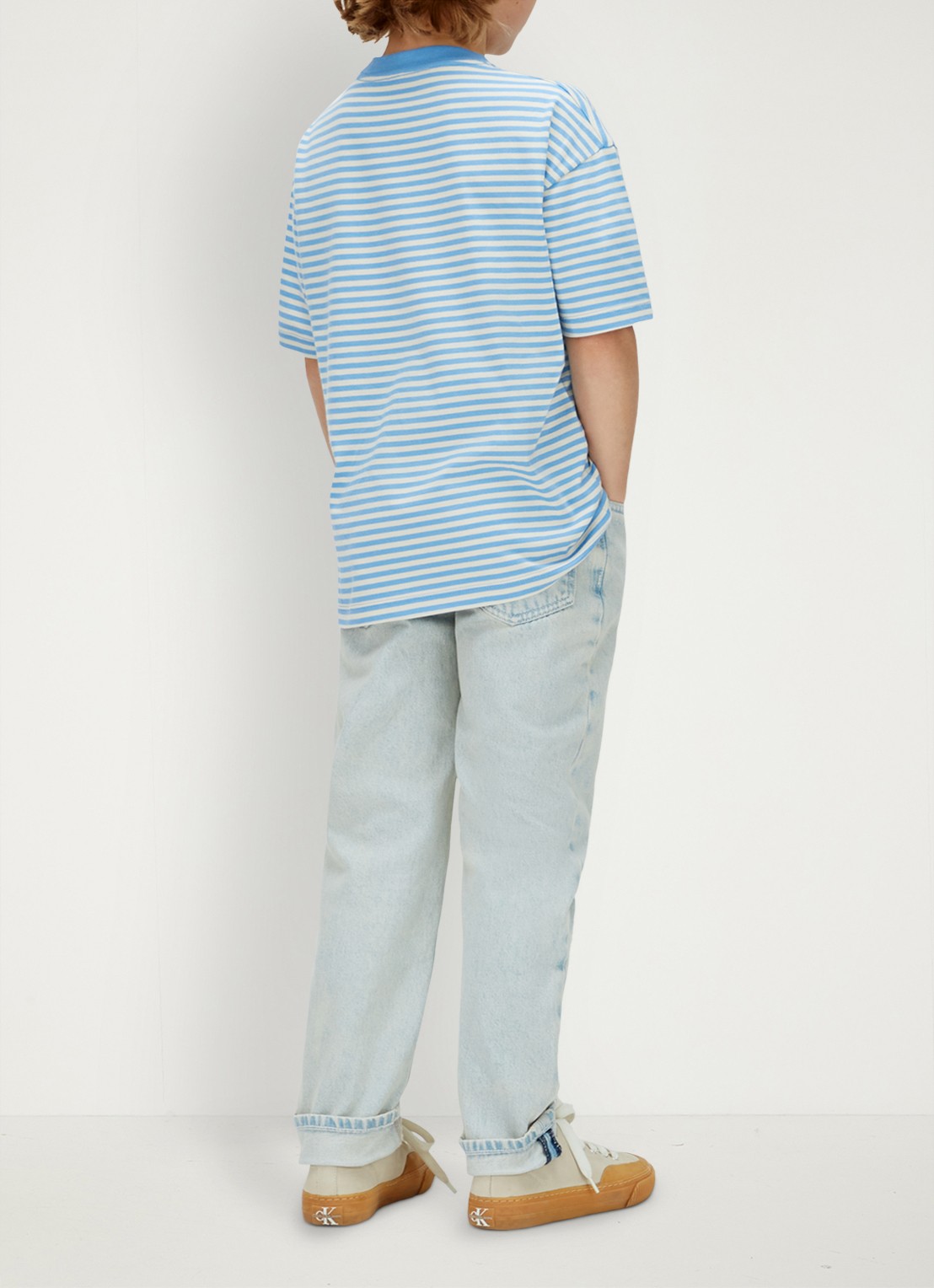 Calvin Klein T-shirt met logoprint - achterkant wit