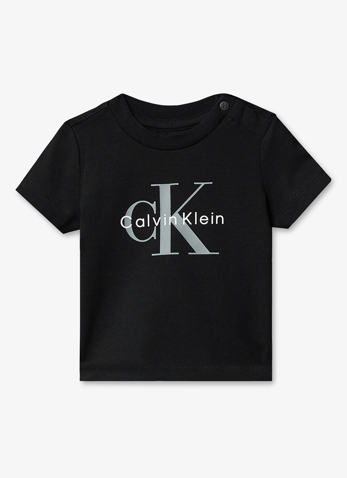 Calvin Klein T-shirt met logoprint - voorkant 2 pvh black-beh /  zwart