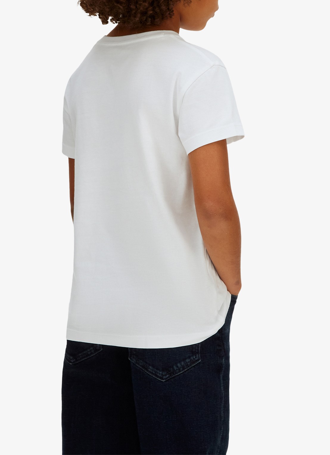 Calvin Klein T-shirt met logoprint - achterkant wit