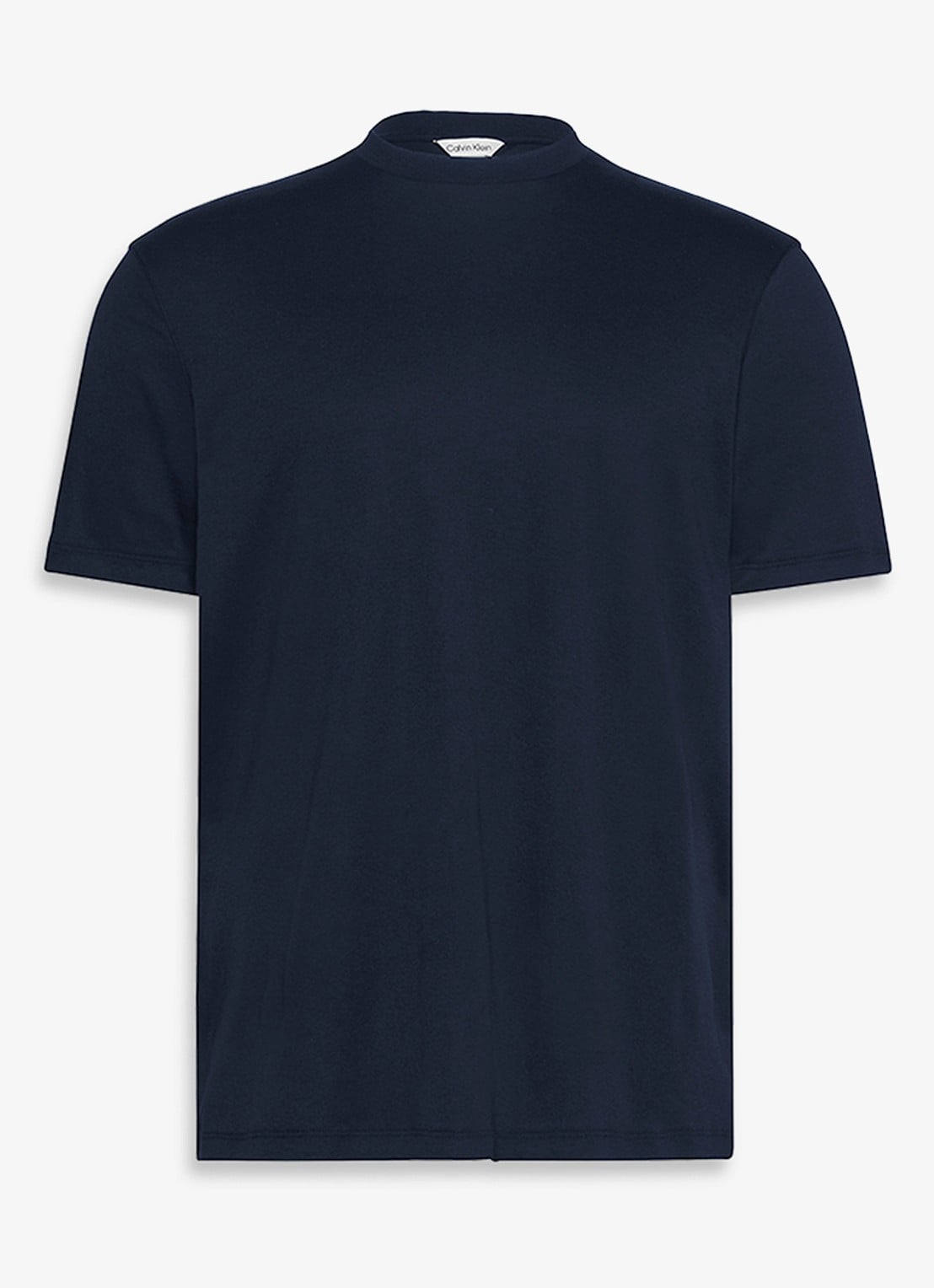 Calvin Klein T-shirt met ronde hals  - voorkant donkerblauw