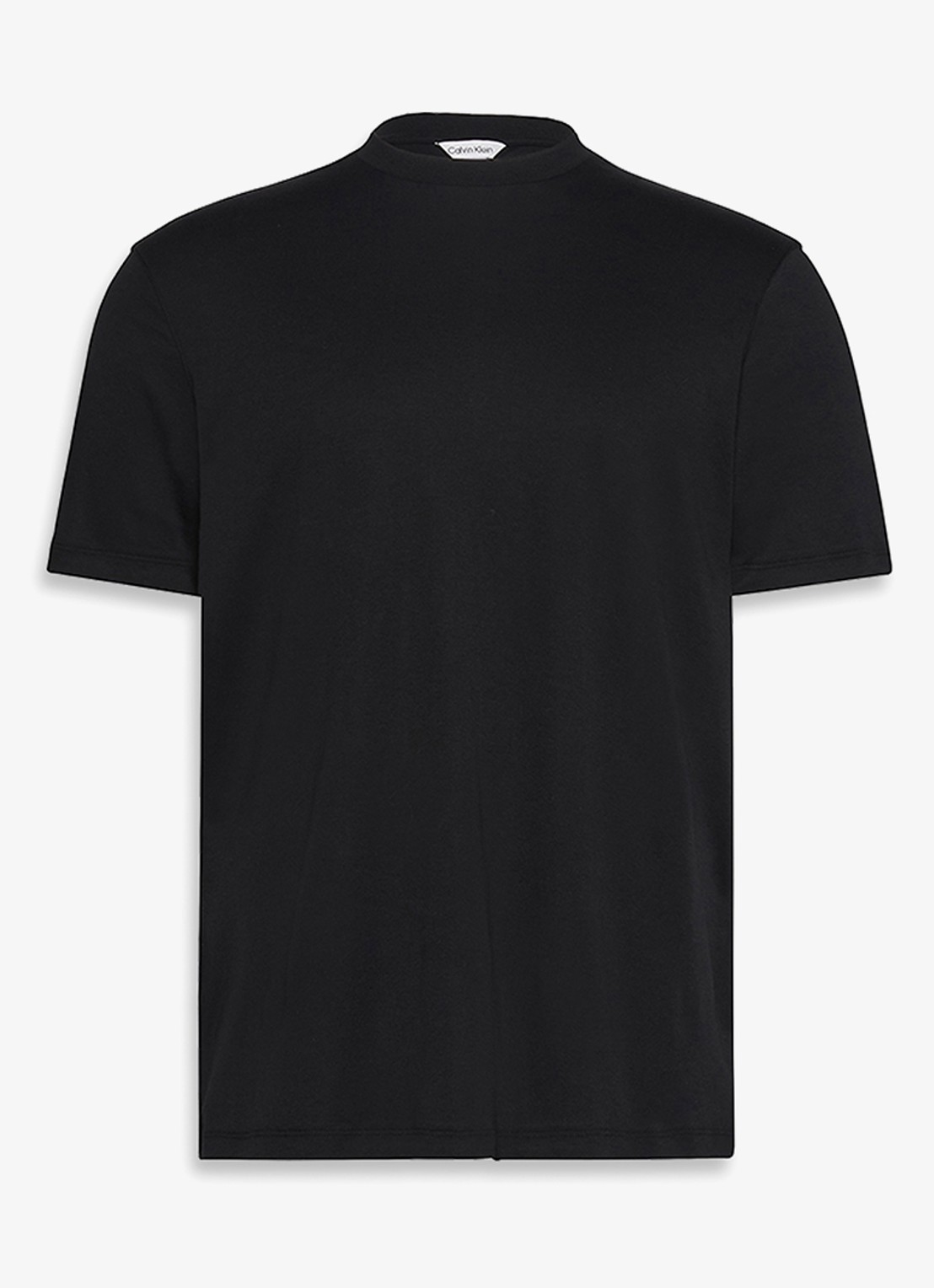 Calvin Klein T-shirt met ronde hals  - voorkant 2 zwart