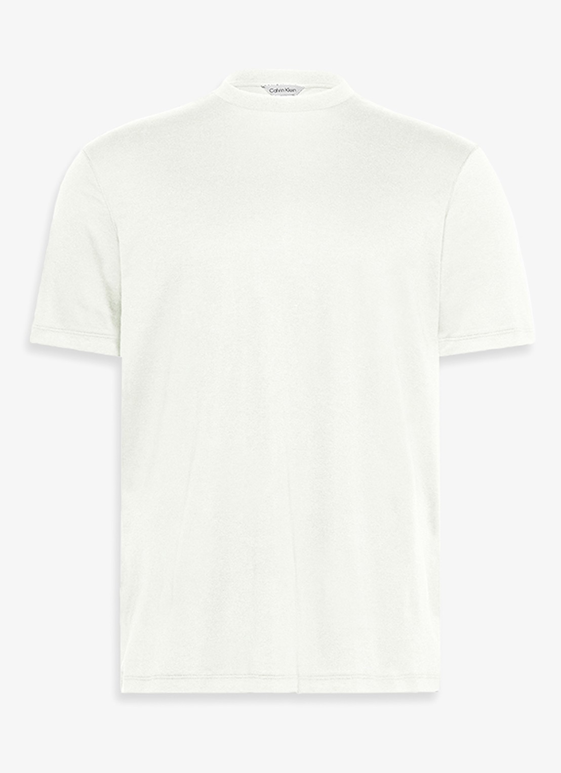 Calvin Klein T-shirt met ronde hals  - voorkant 2 wit