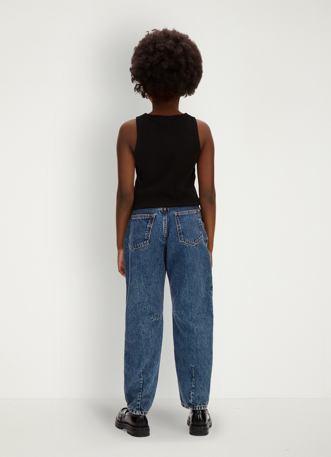 Calvin Klein Tapered fit jeans met donkere wassing - achterkant 3 beckford wash-1bj /  blauw