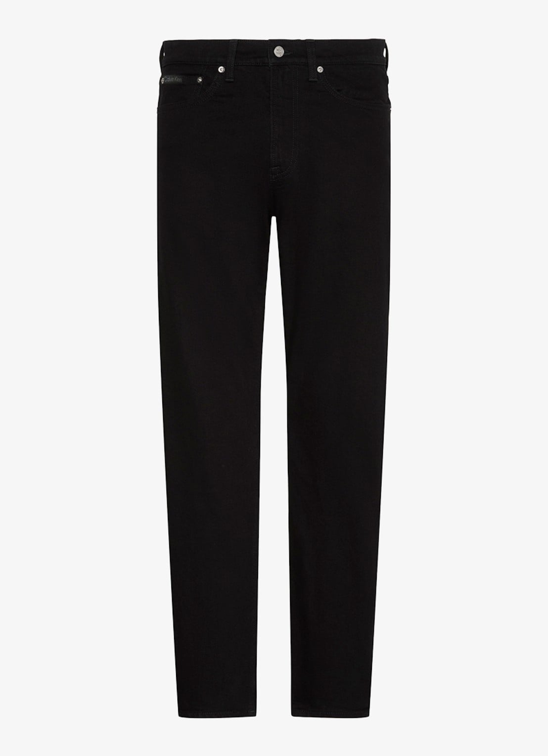 Calvin Klein Tapered fit jeans met steekzakken - voorkant 6 zwart