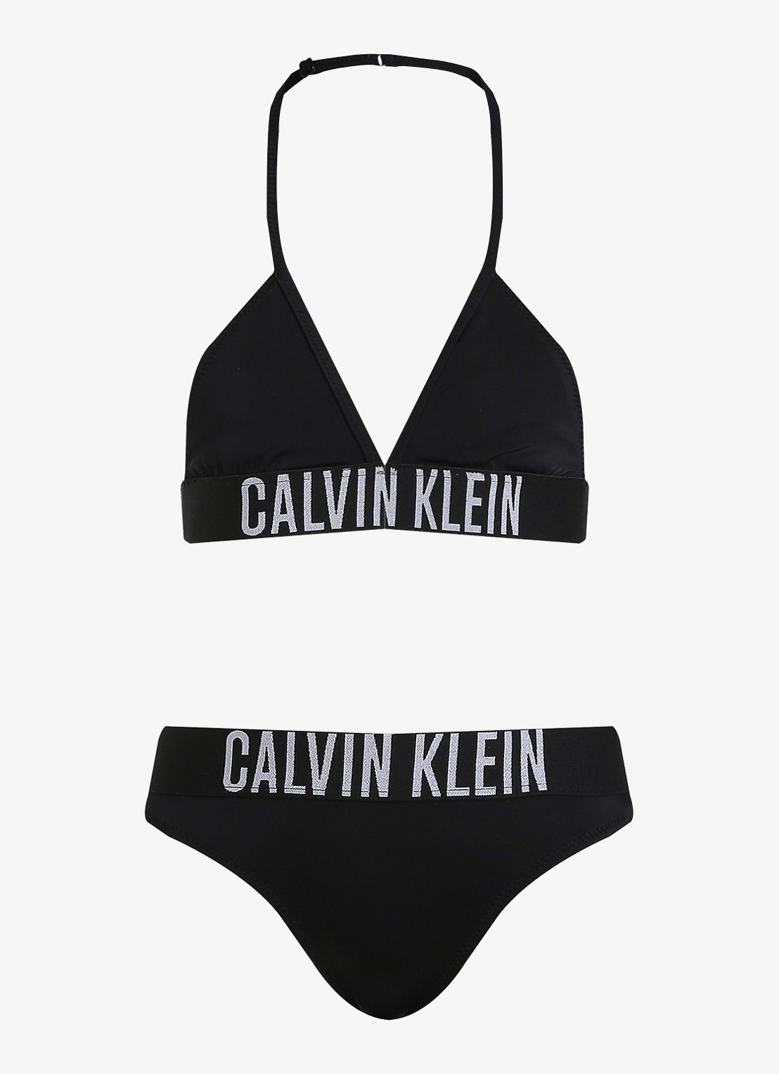 Calvin Klein Triangel bikini set  - voorkant zwart