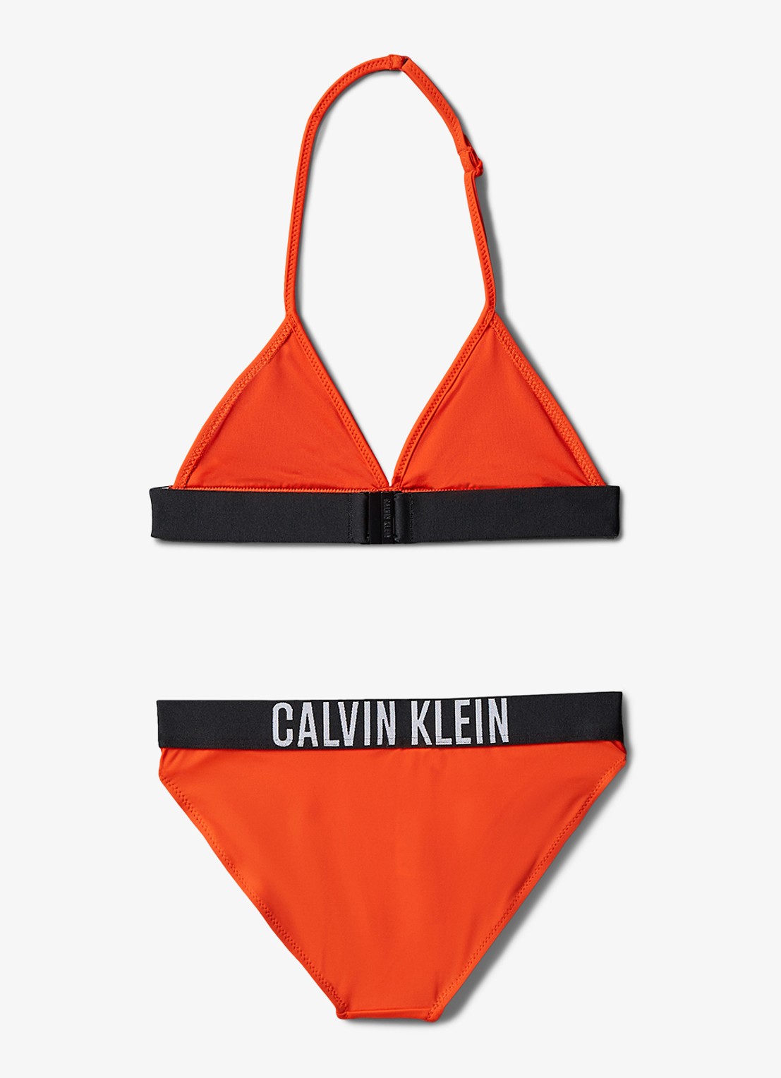 Calvin Klein Triangel bikini set  - achterkant 2 oranje