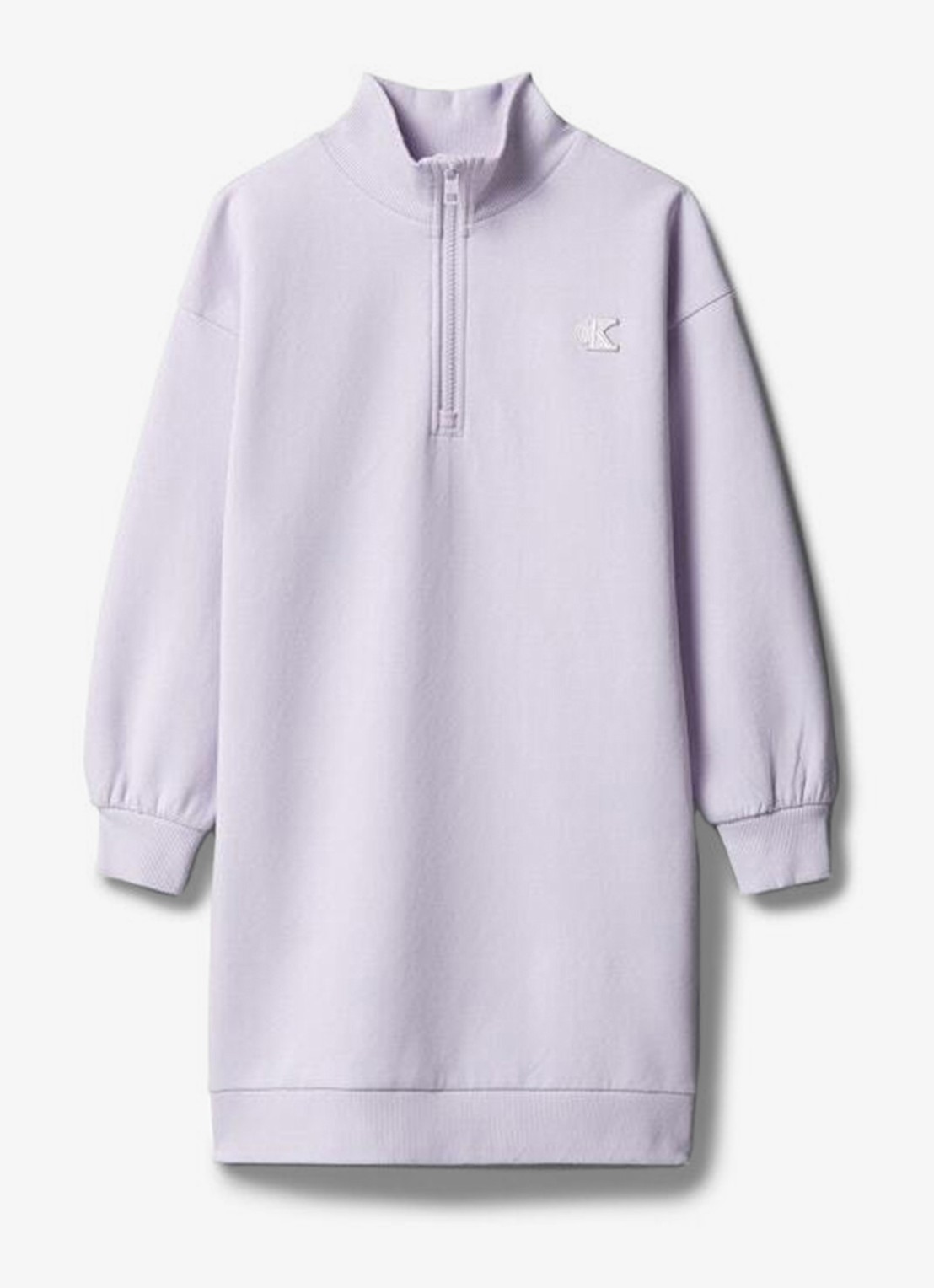 Calvin Klein Trui jurk met logo - voorkant 4 lila
