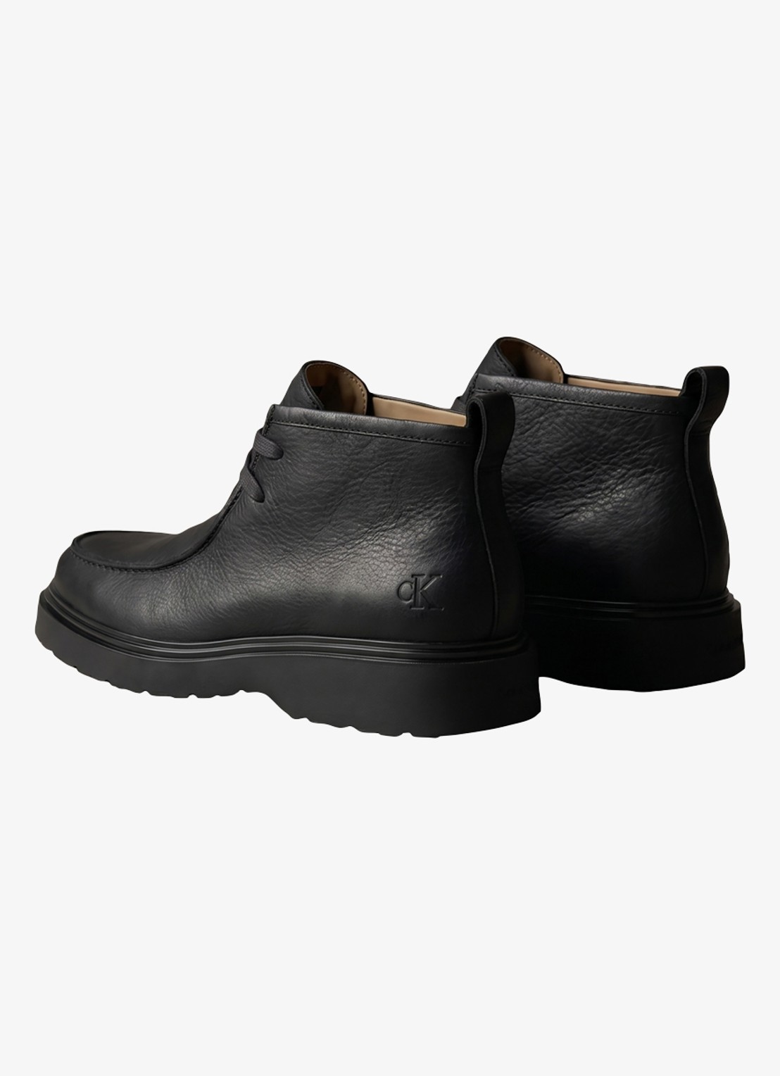 Calvin Klein Veterboot met logo - detail 3 zwart