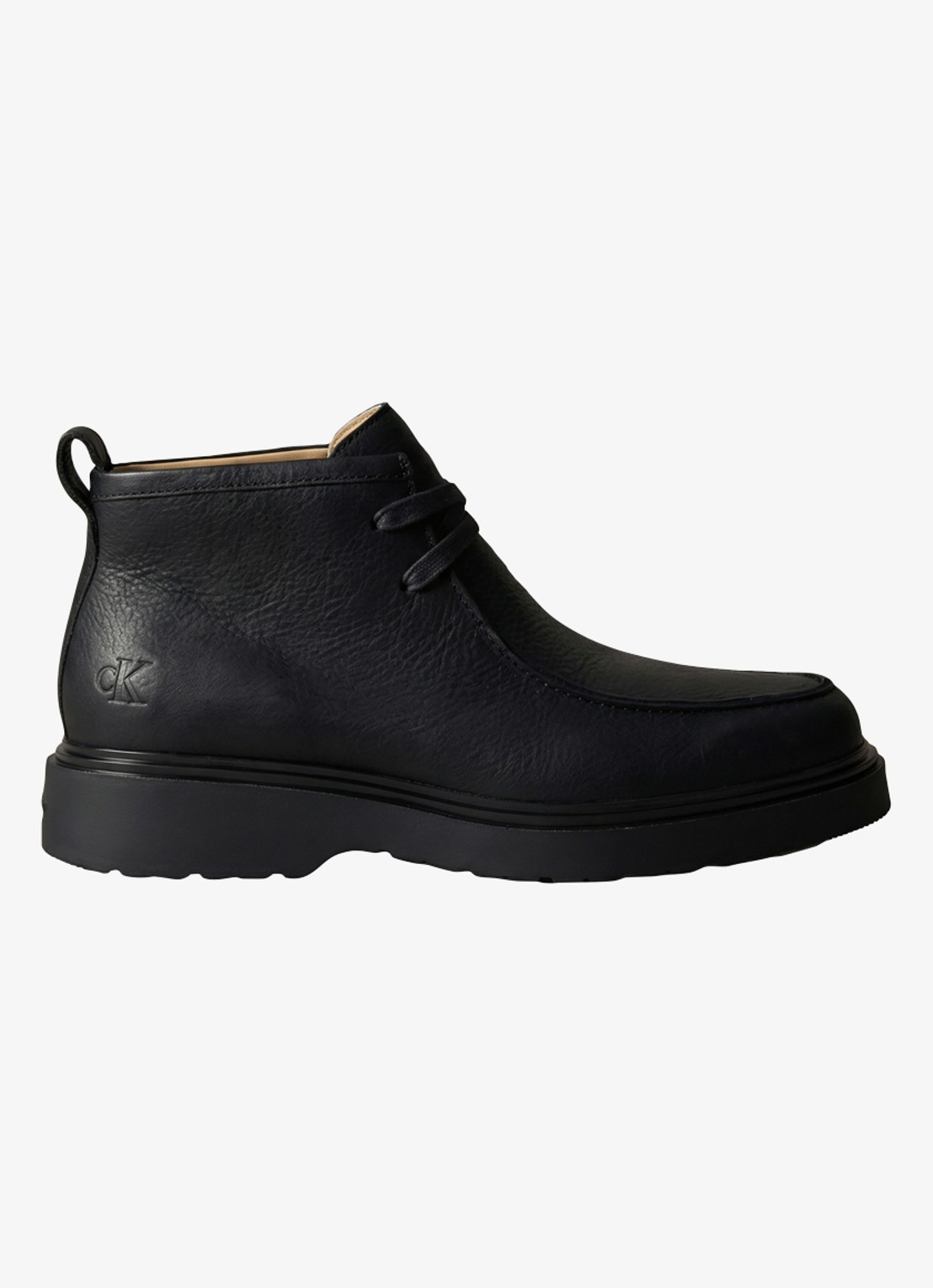 Calvin Klein Veterboot met logo - voorkant zwart