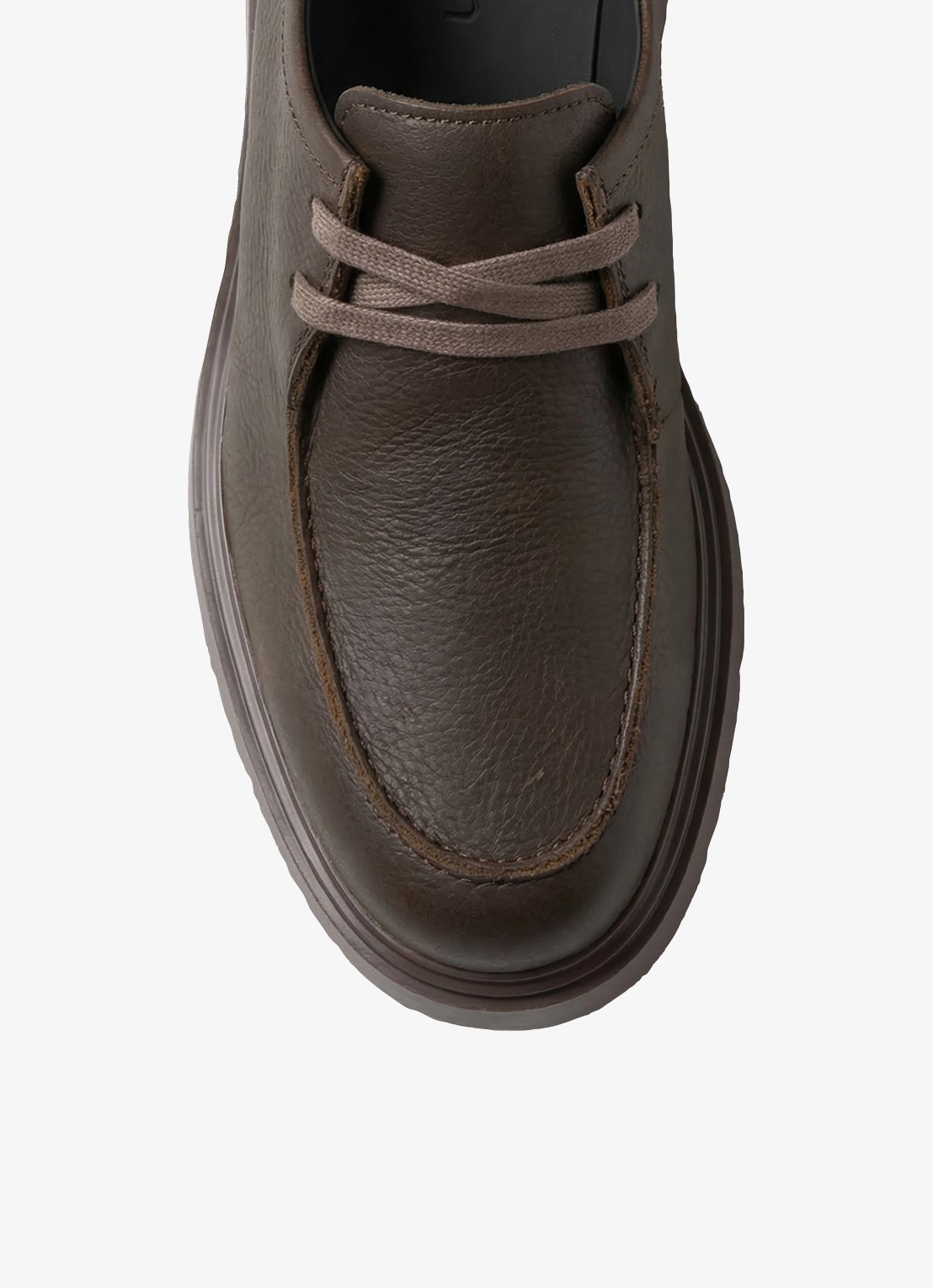 Calvin Klein Veterschoen met logo - detail 4 donkerbruin
