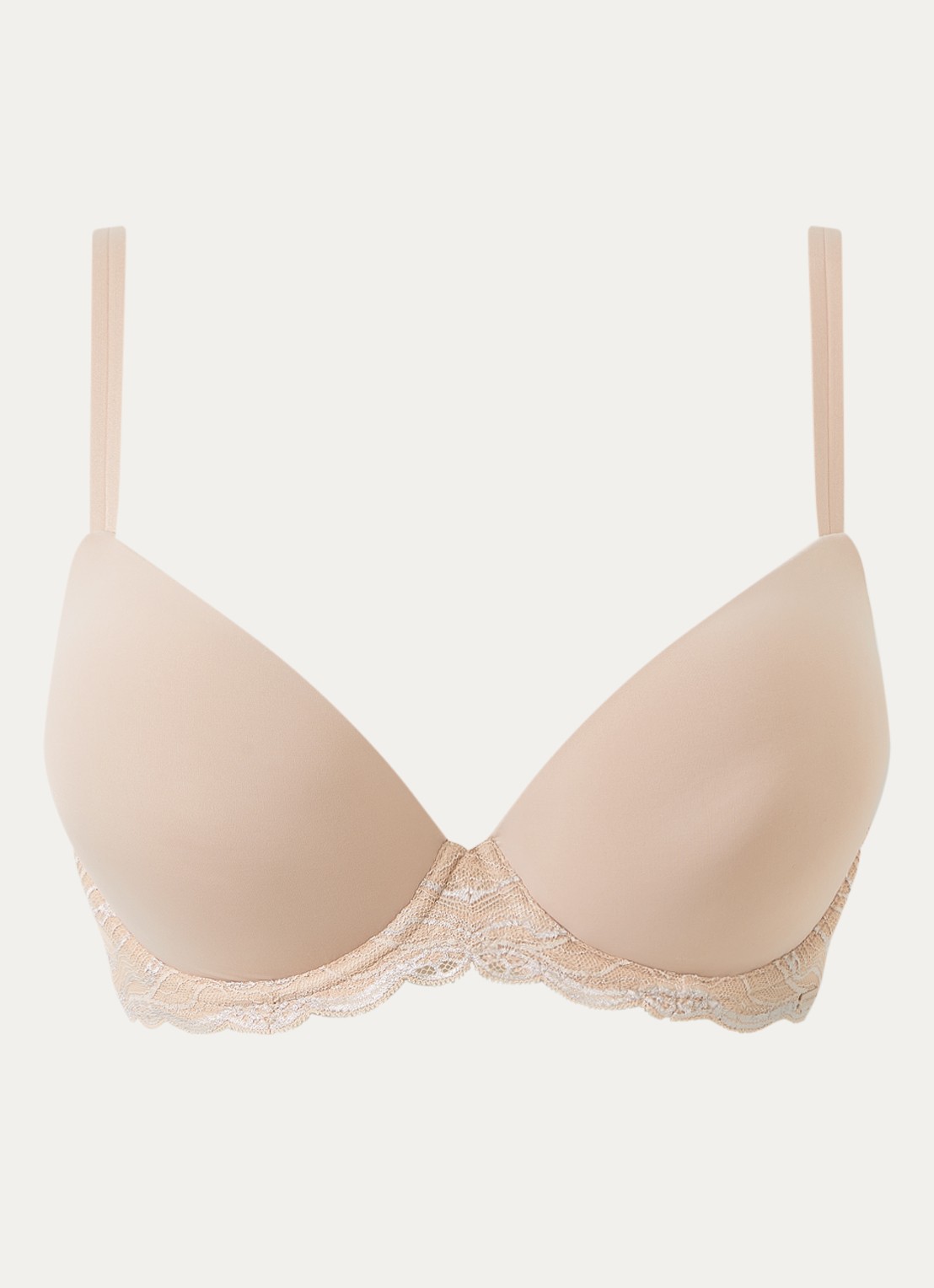 Calvin Klein Voorgevormde bh met kant - voorkant cedar