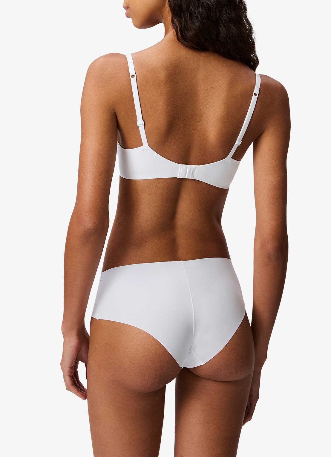 Calvin Klein Voorgevormde effen bh  - achterkant 6 wit