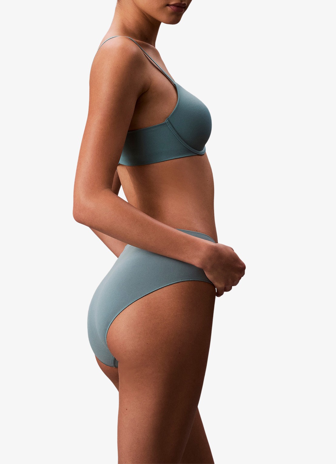Calvin Klein Voorgevormde effen bh  - detail 7 turquoise