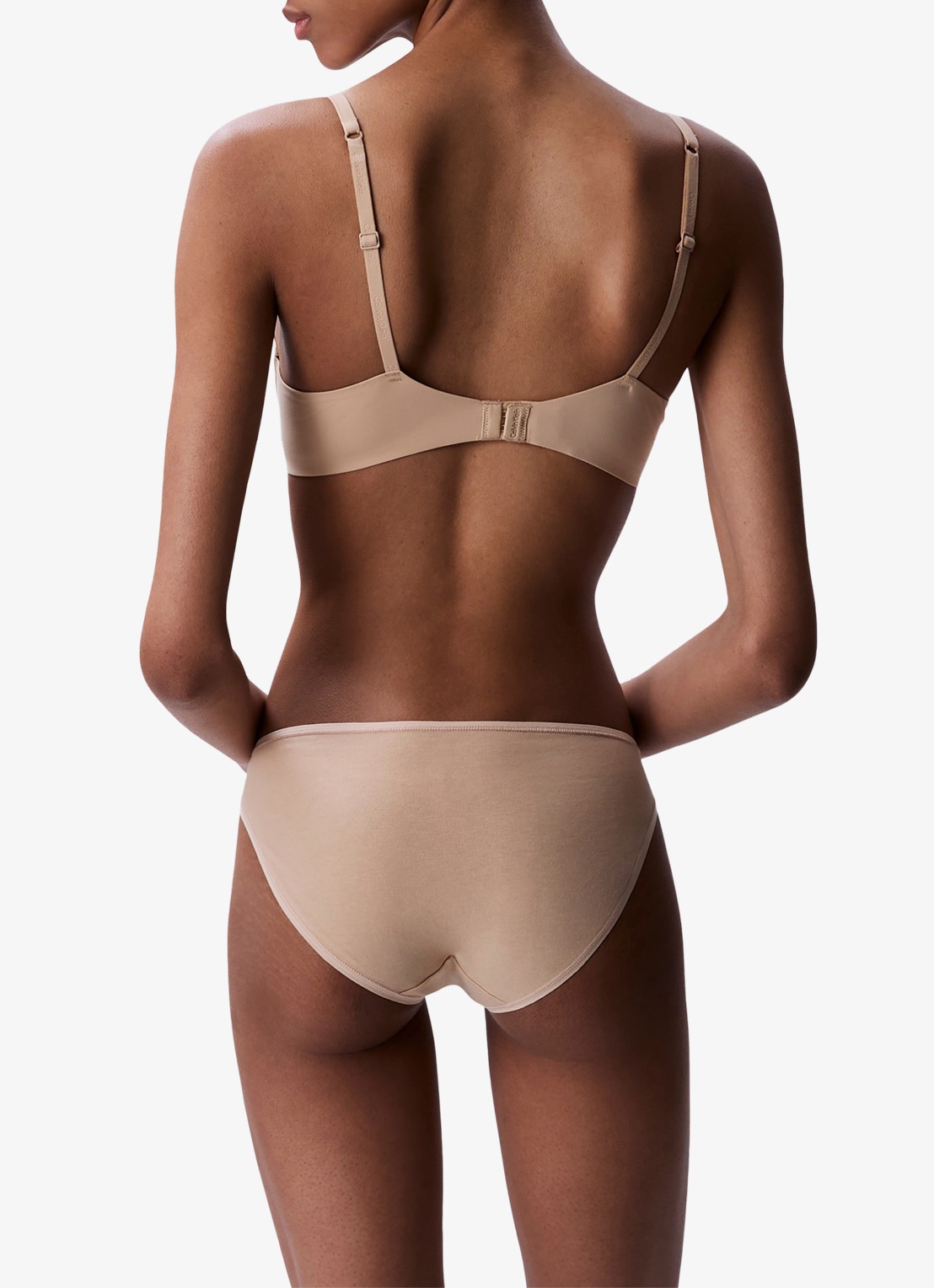 Calvin Klein Voorgevormde effen bh  - achterkant 4 cedar-7ns / beige
