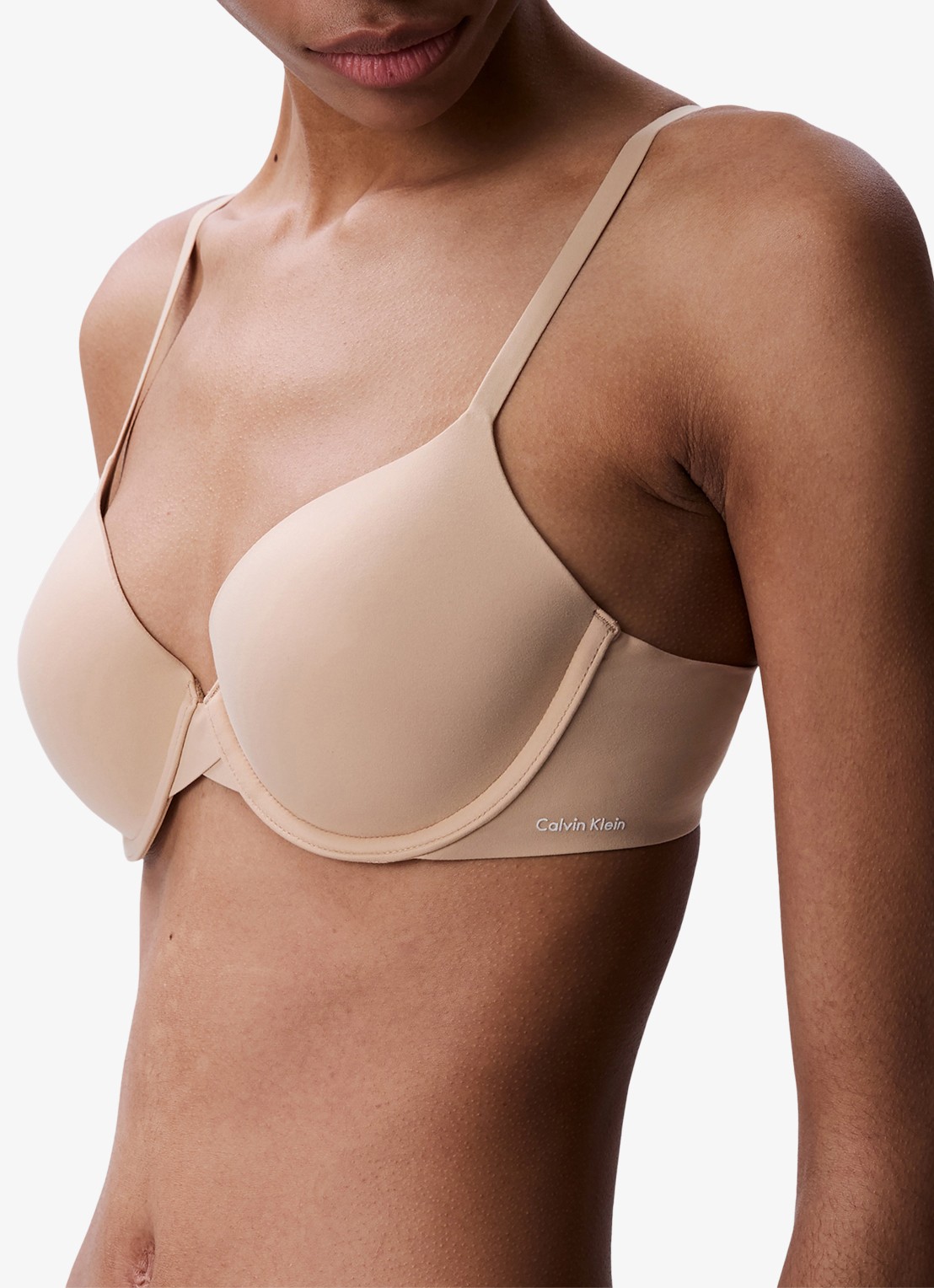 Calvin Klein Voorgevormde effen bh  - detail 2 cedar-7ns / beige