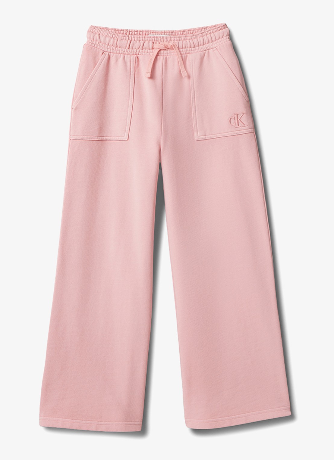 Calvin Klein Wide fit joggingbroek met opstikzakken - voorkant 3 roze