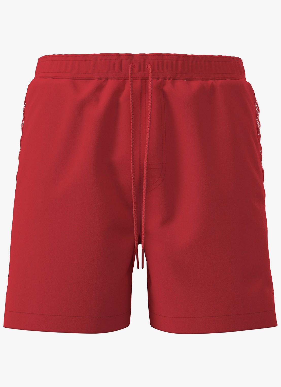 Calvin Klein Zwemshorts met logo en trekkoord - voorkant 4 rood