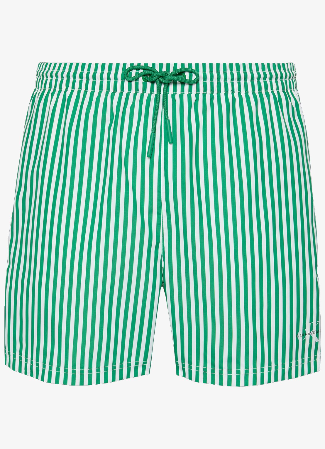 Calvin Klein Zwemshorts met logo en trekkoord - voorkant lichtgroen