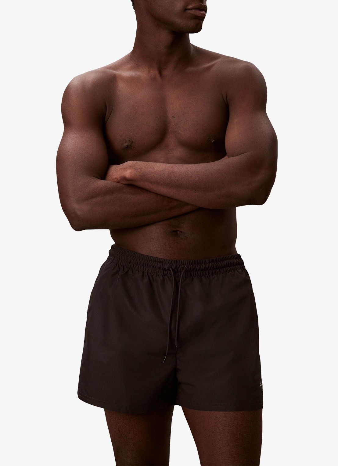 Calvin Klein Zwemshorts met logo en trekkoord - detail 3 zwart