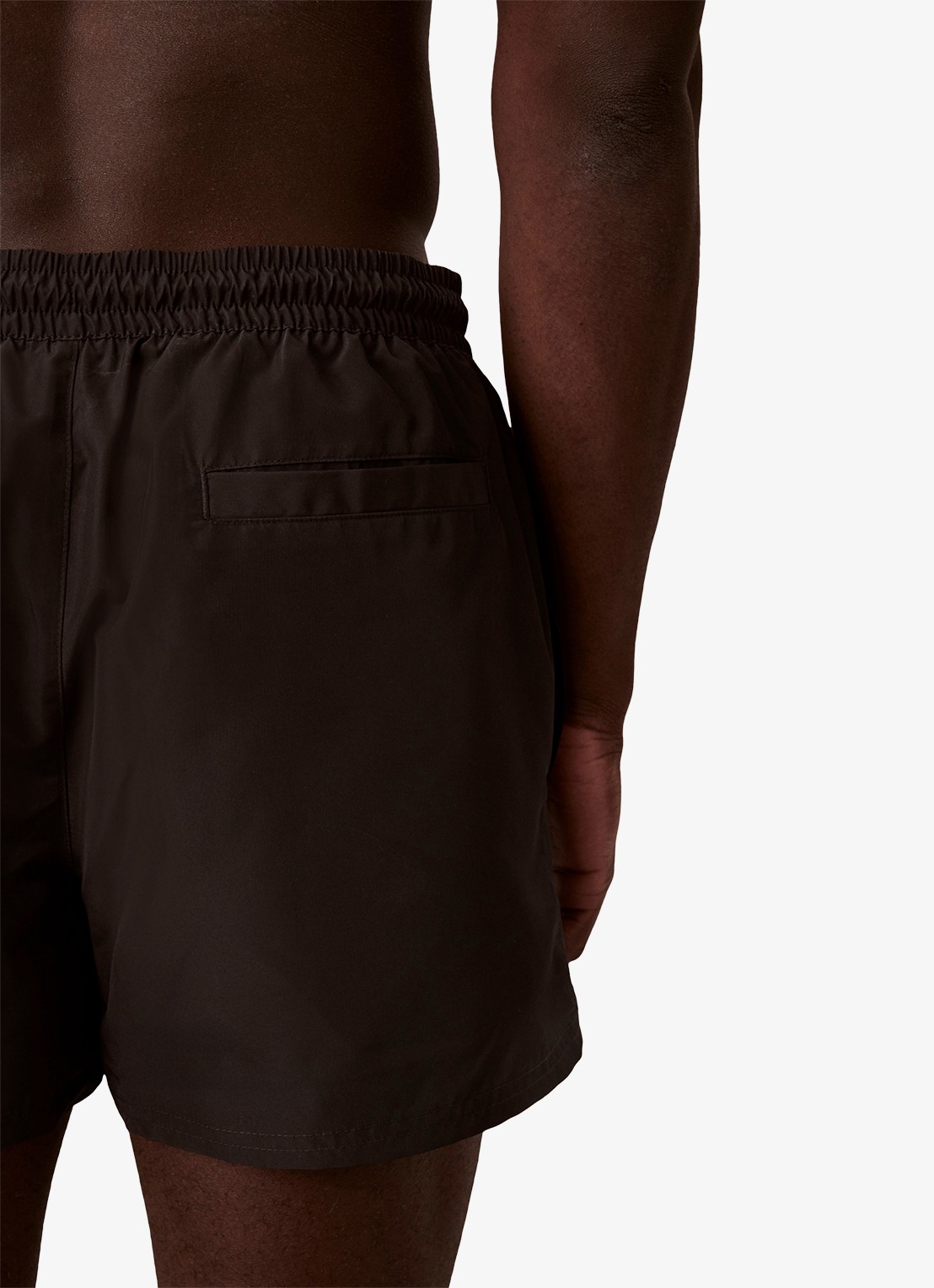 Calvin Klein Zwemshorts met logo en trekkoord - detail 4 zwart